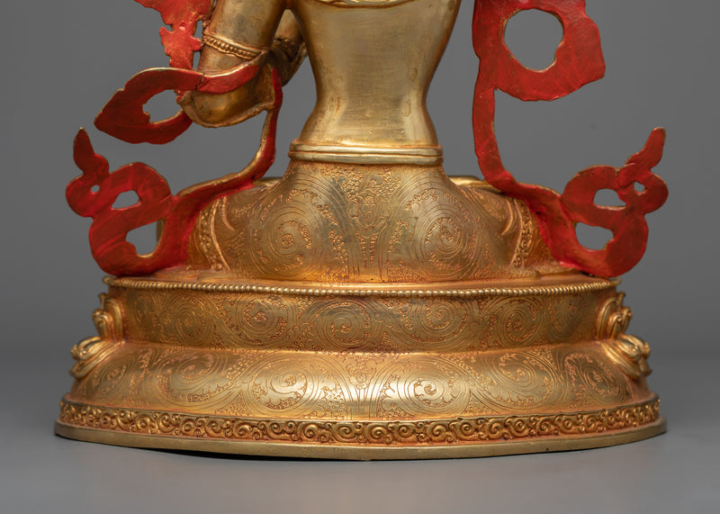 Copper Manjushri Sculpture | Traditionally Handmade Artwork