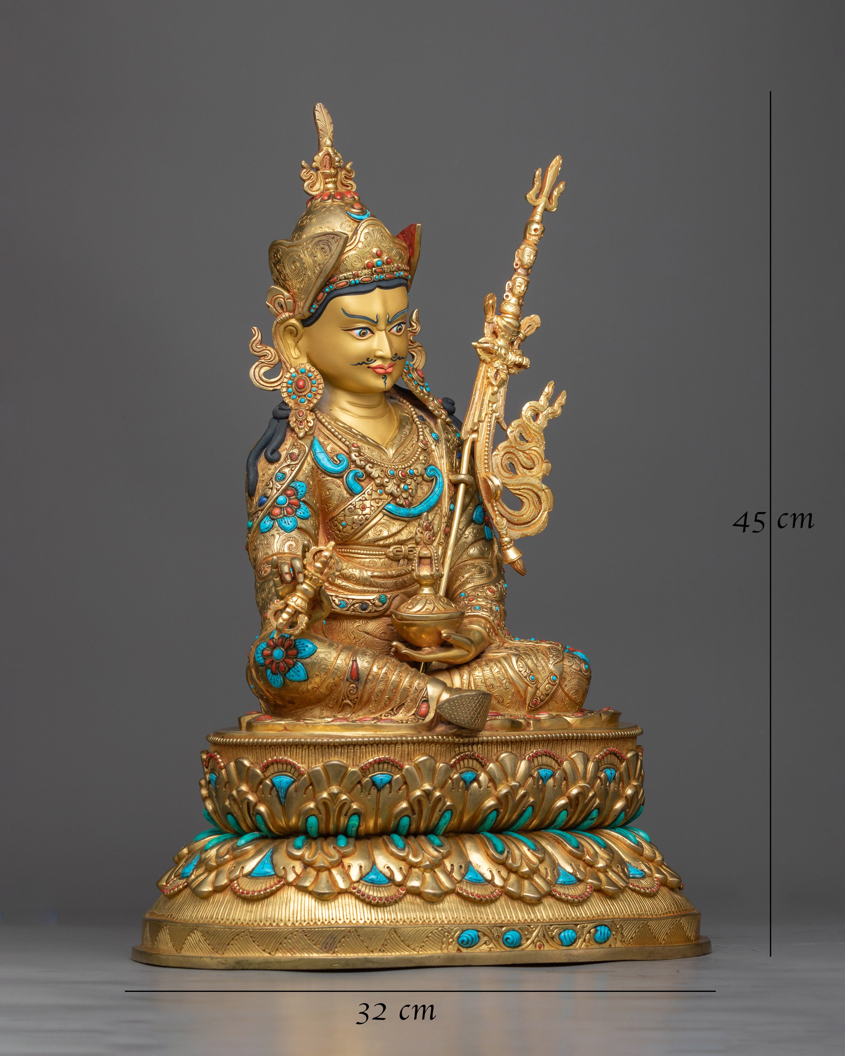 copper guru-rinpoche-sculpture
