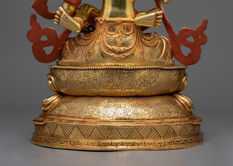 Vajrasattva with Consort Copper Statue | Union of Wisdom and Compassion