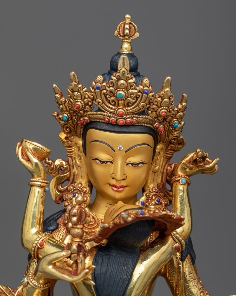 vajrasattva-with-consort-copper statue