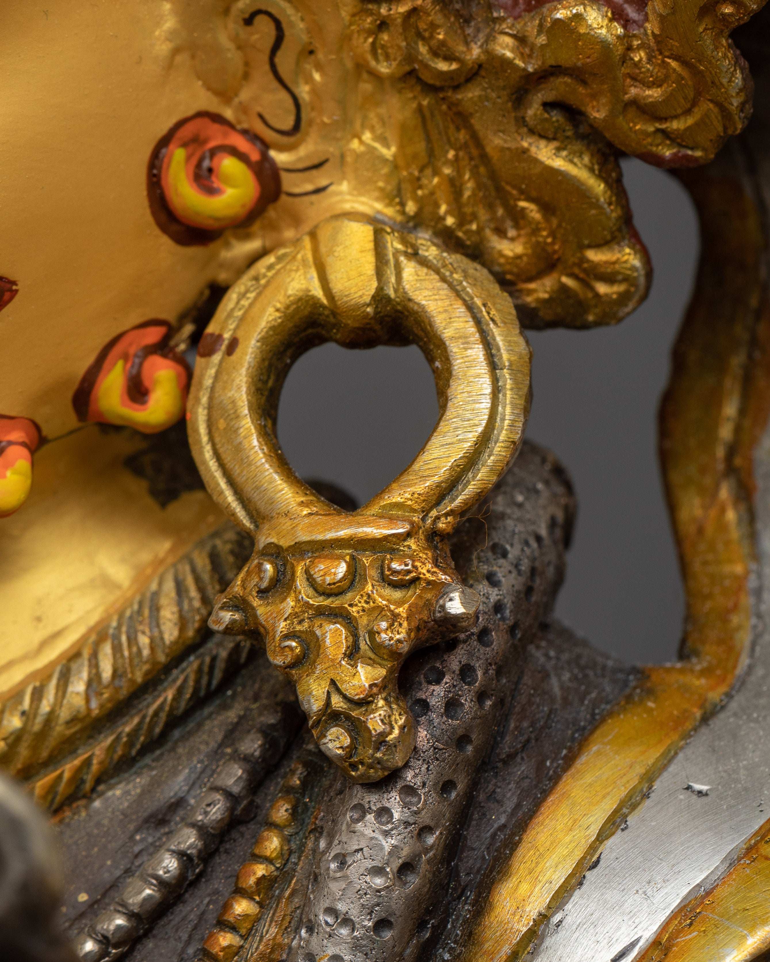 Beautiful Vajrapani Statue with Silver Plating | Manifestation of Power