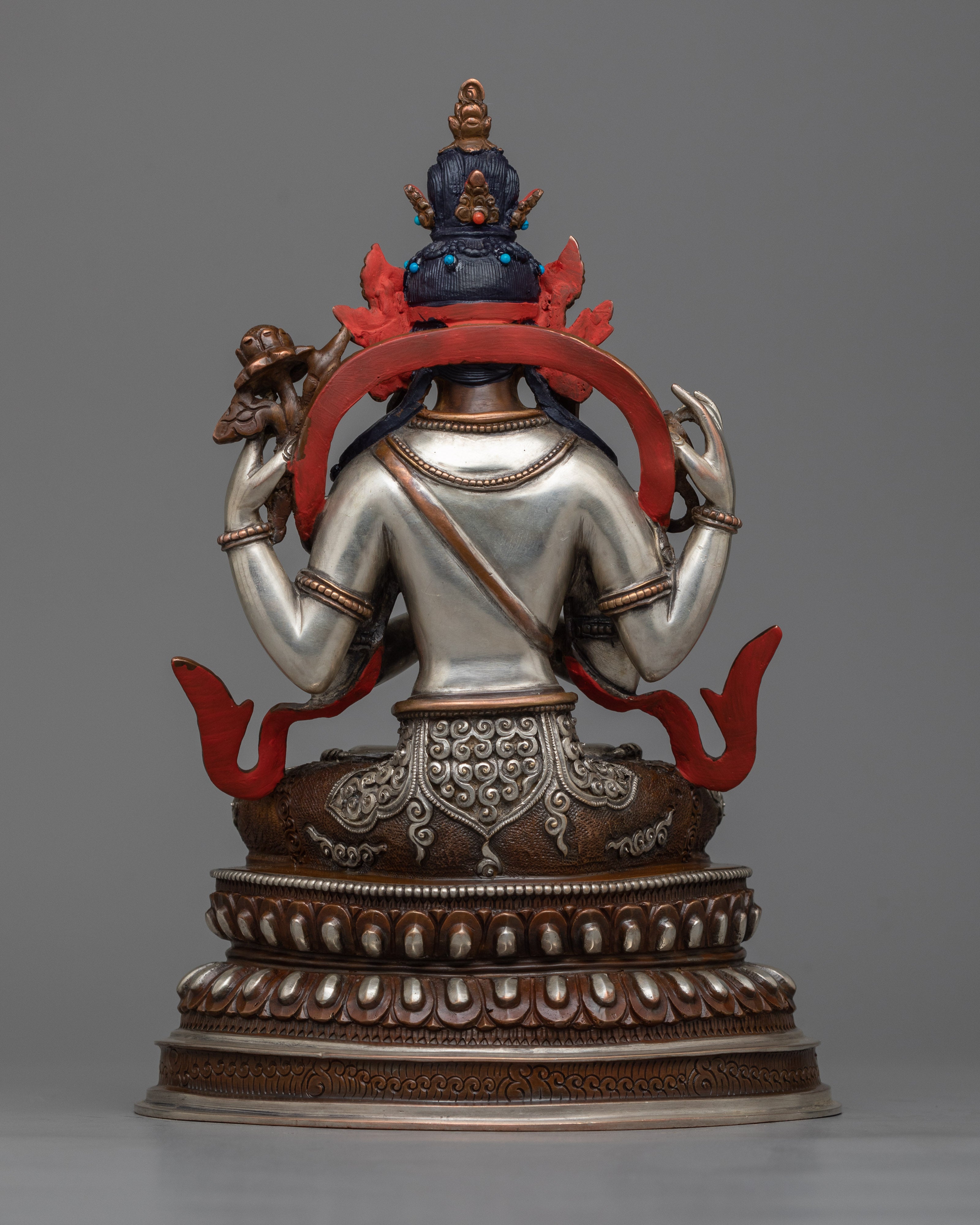 Sacred Assembly: 6 Bodhisattva Set | Artisanal Mastery in Silver and Gold