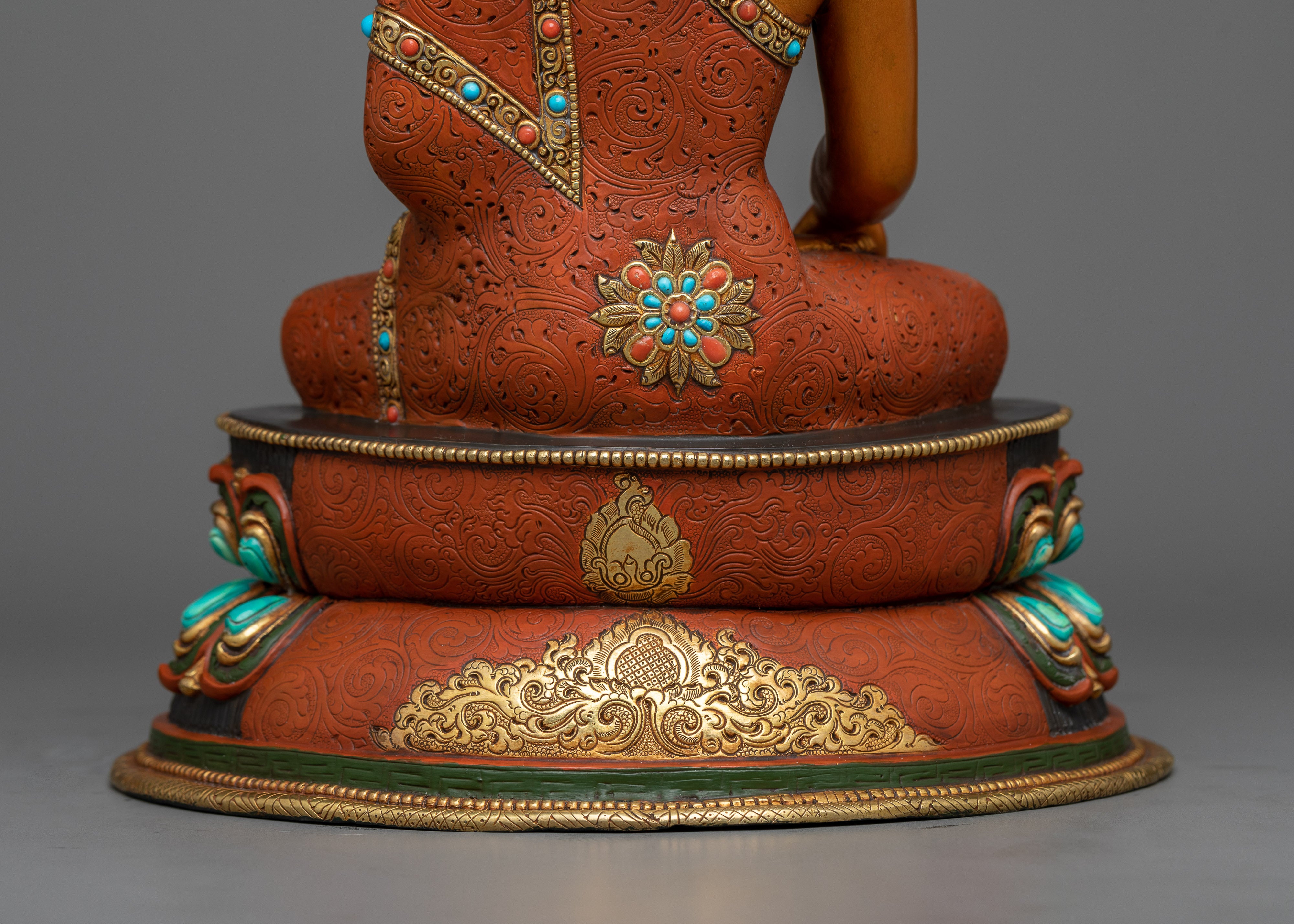 Crown Buddha Shakyamuni Seated in Meditation Statue | Embrace Tranquility and Enlightenment