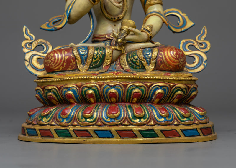 Radiant Vajrasattva Colorful Sculpture | Essence of Purification in Vivid Artistry