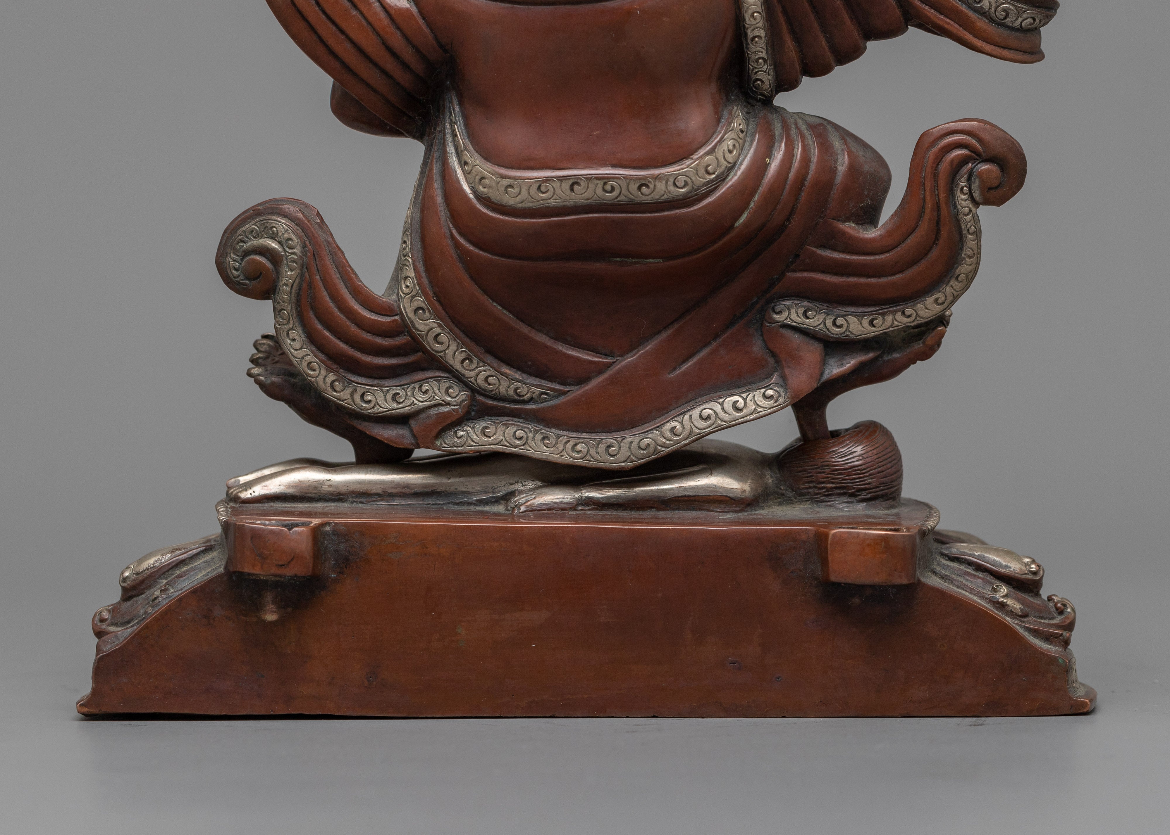 Fierce Mahakala Bernagchen Oxidized Sculpture | Guardian of the Dharma