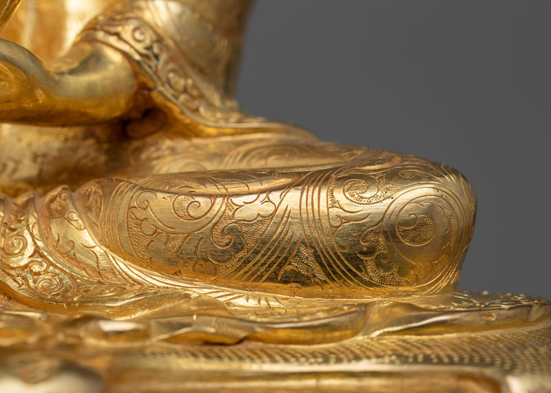 Enlightened Milarepa Copper Statue | Melody of Liberation