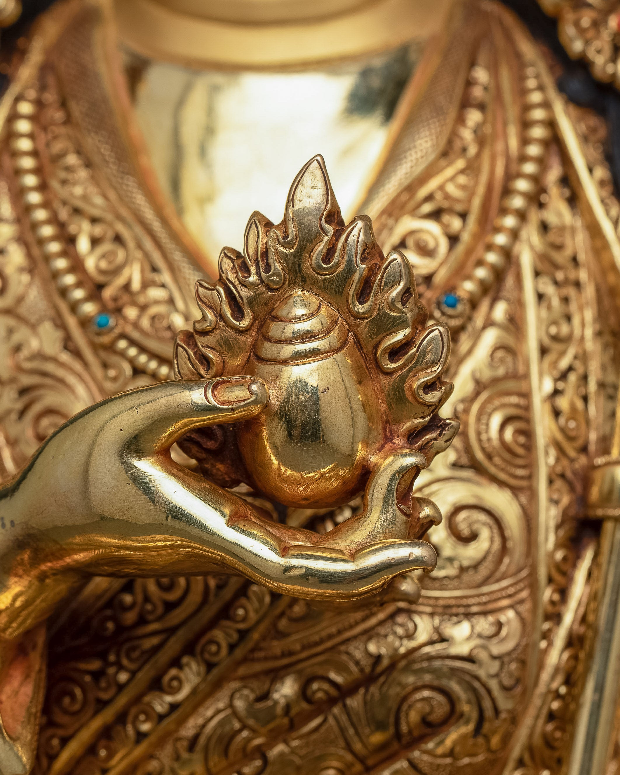 Guru Orgyen Norla Sculpture | Embodiment of Prosperity and Protection