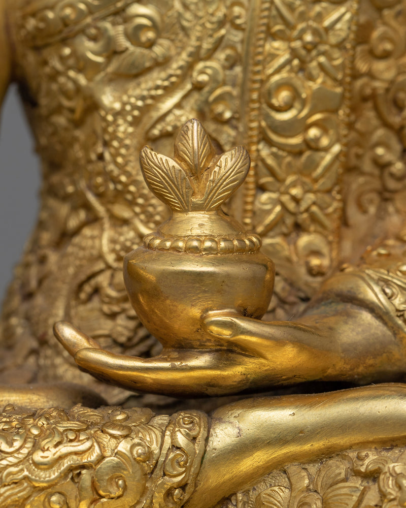 Sangye Menla Sculpture | Invoke Healing Energies of Medicine Buddha