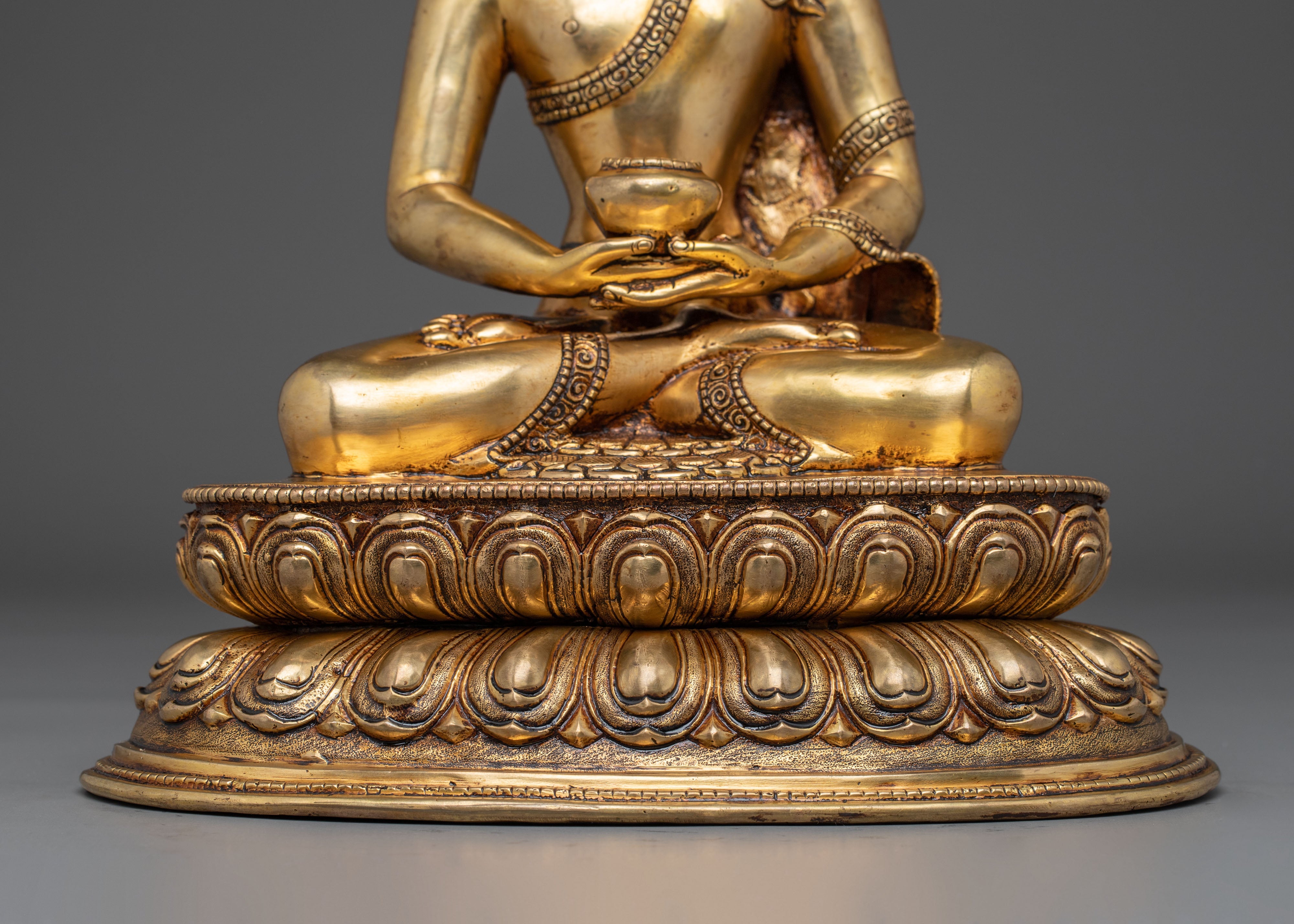 Handmade Amitabha Buddha Statue for Altars | Traditional Tibetan Art