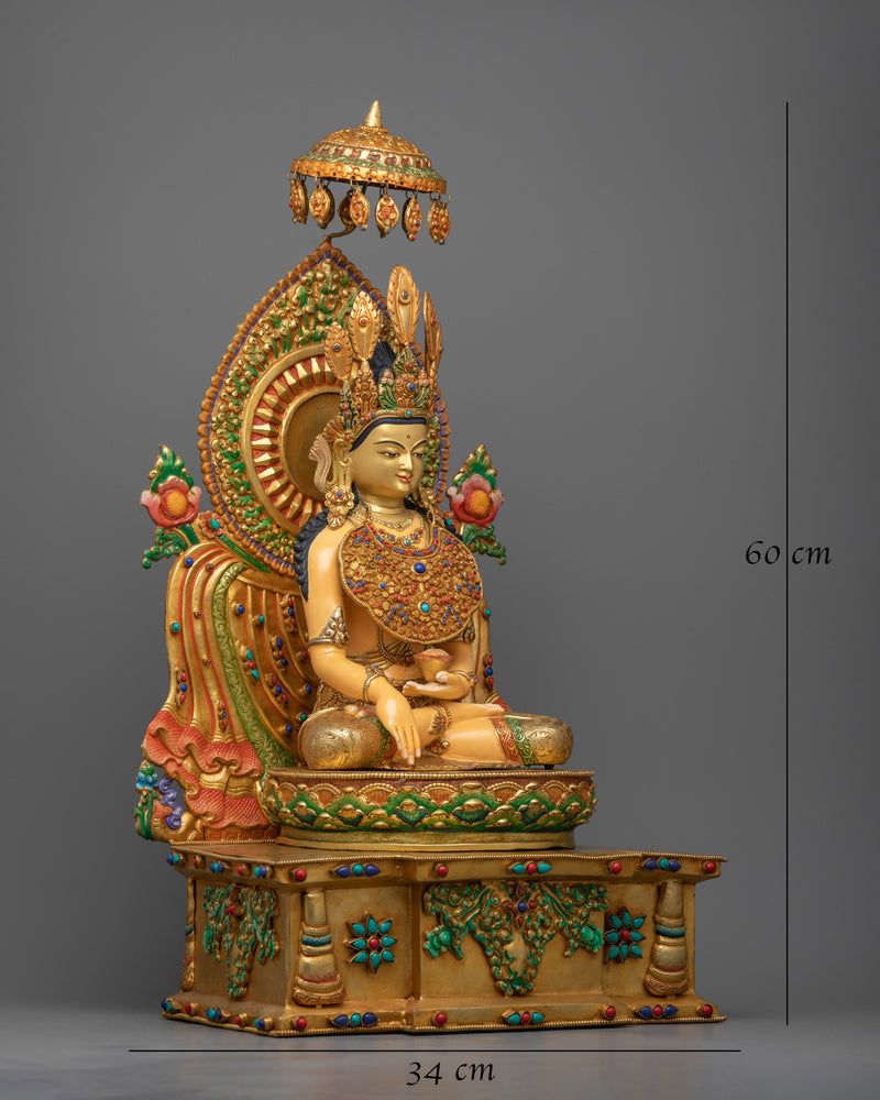 Coronet Shakyamuni Buddha Statue | Epitome of Spiritual Majesty