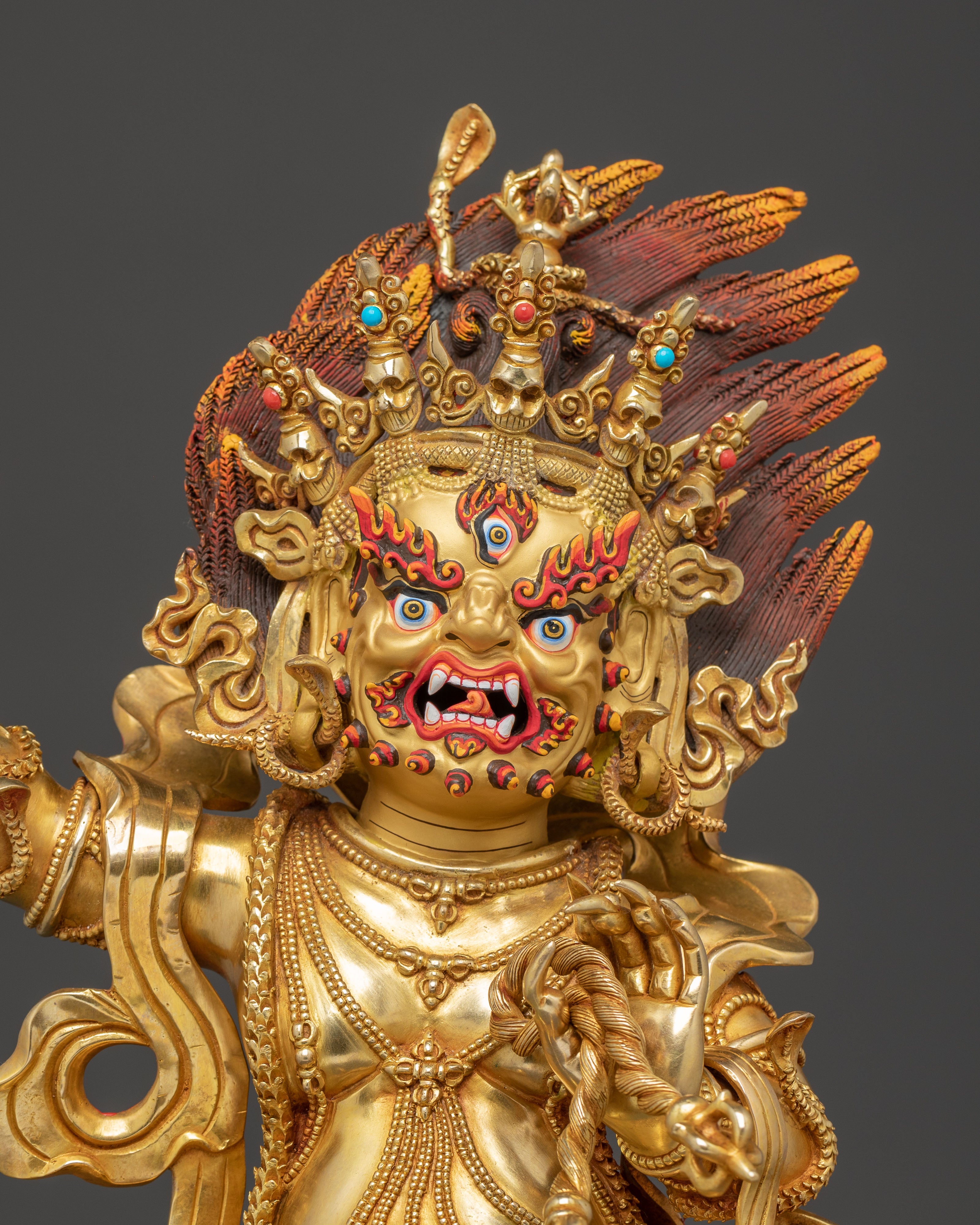 Handcrafted Statue of Bodhisattva Vajrapani | The Protector of Dharma