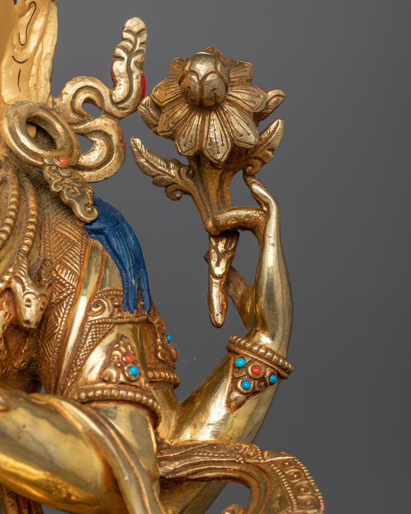 The Four Arms Chenresig Statue | Manifestation of Compassion and Wisdom
