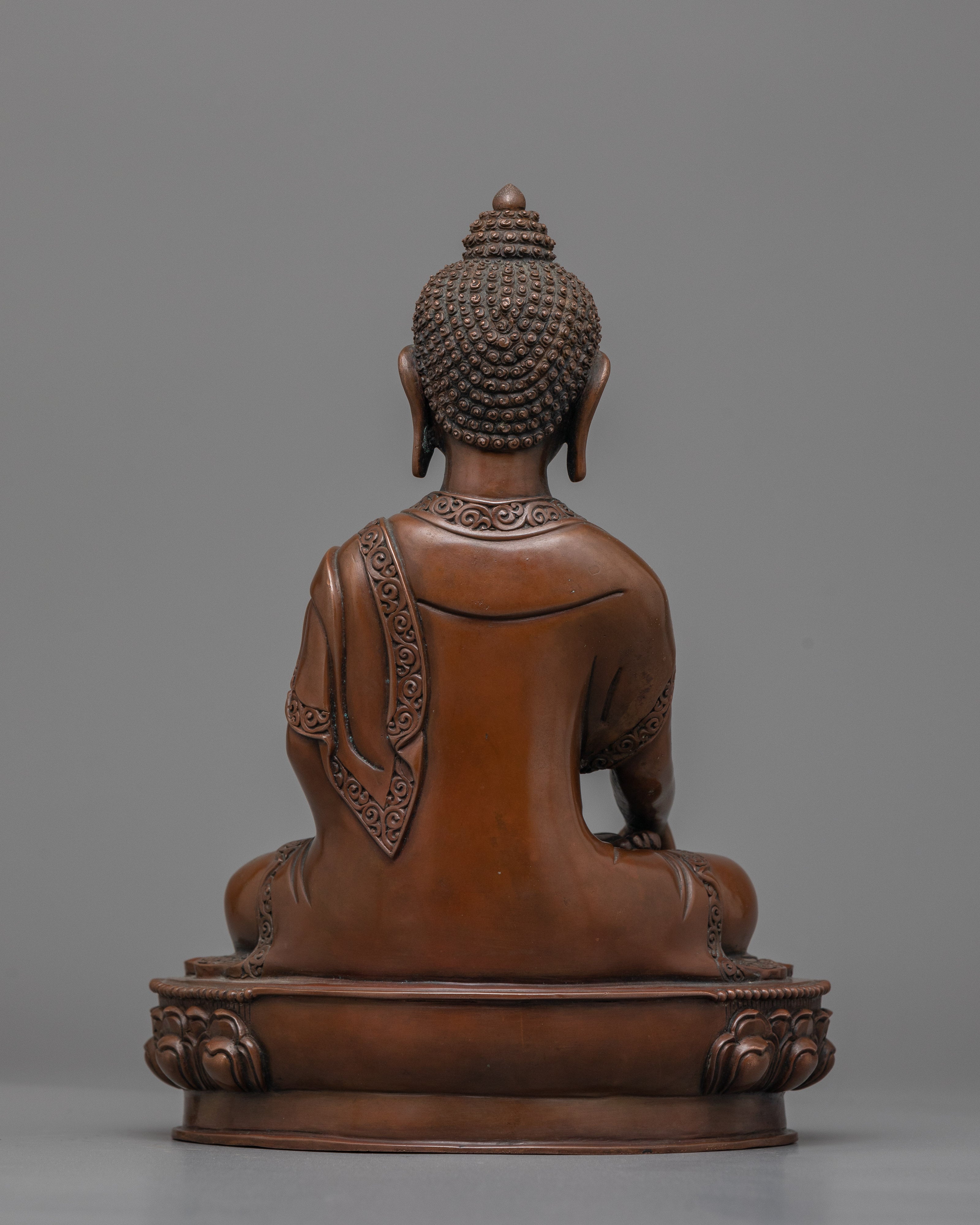 Oxidized Copper Shakyamuni Buddha Statue | Essence of Enlightenment