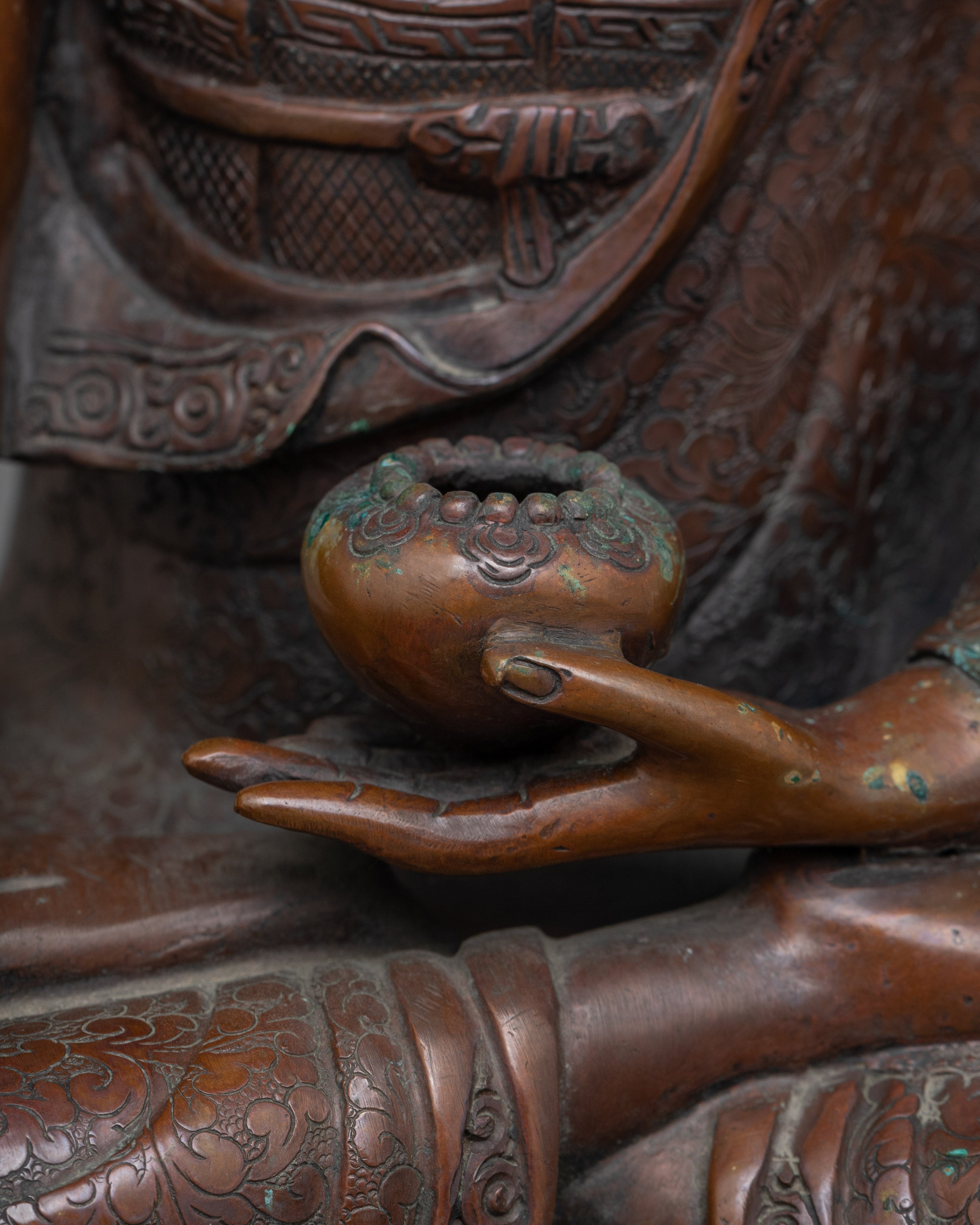 Buddha Shakyamuni Oxidized Sculpture | Beacon of Enlightenment