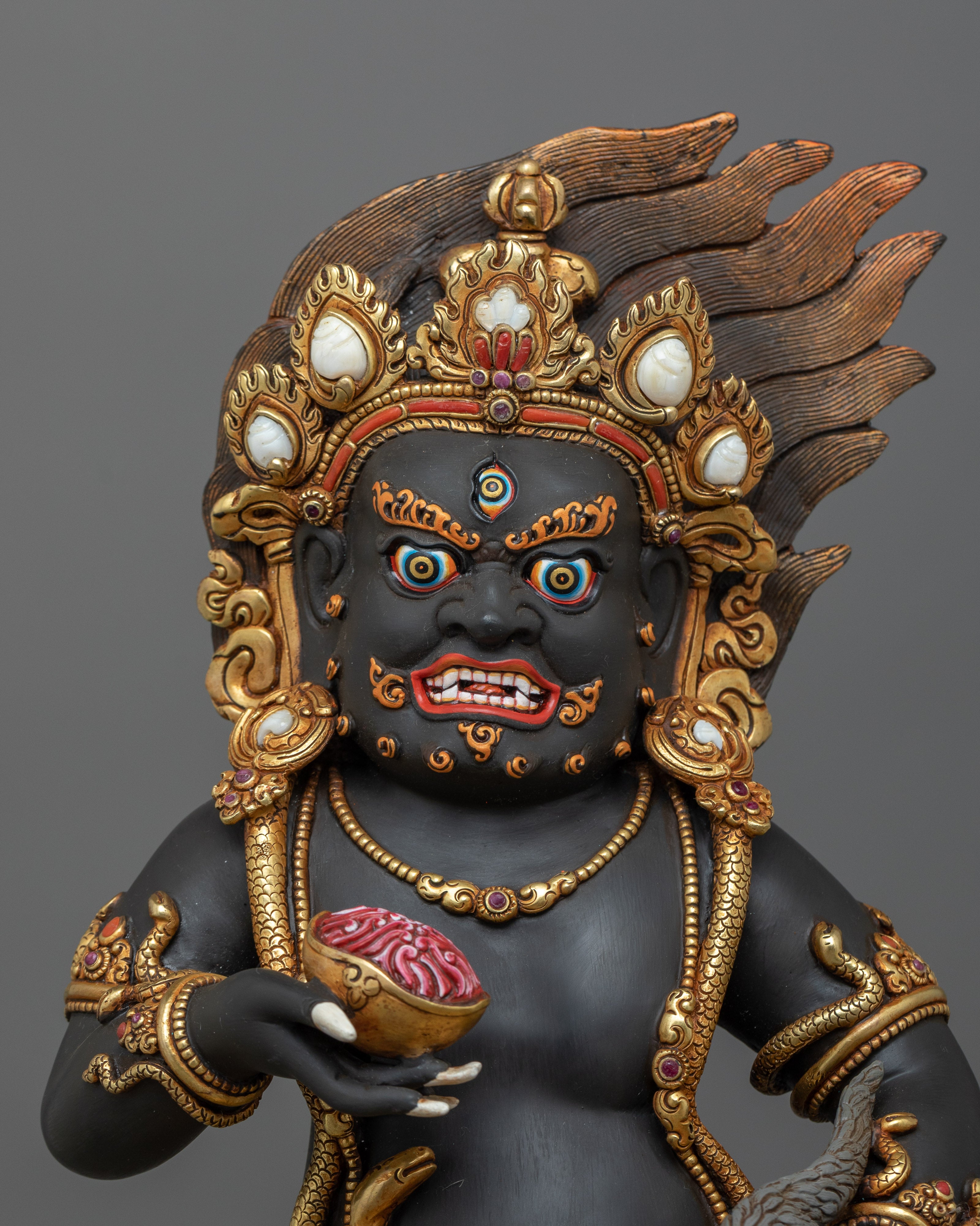 Heruka Black Dzambhala Statue | Symbol of Wealth and Prosperity