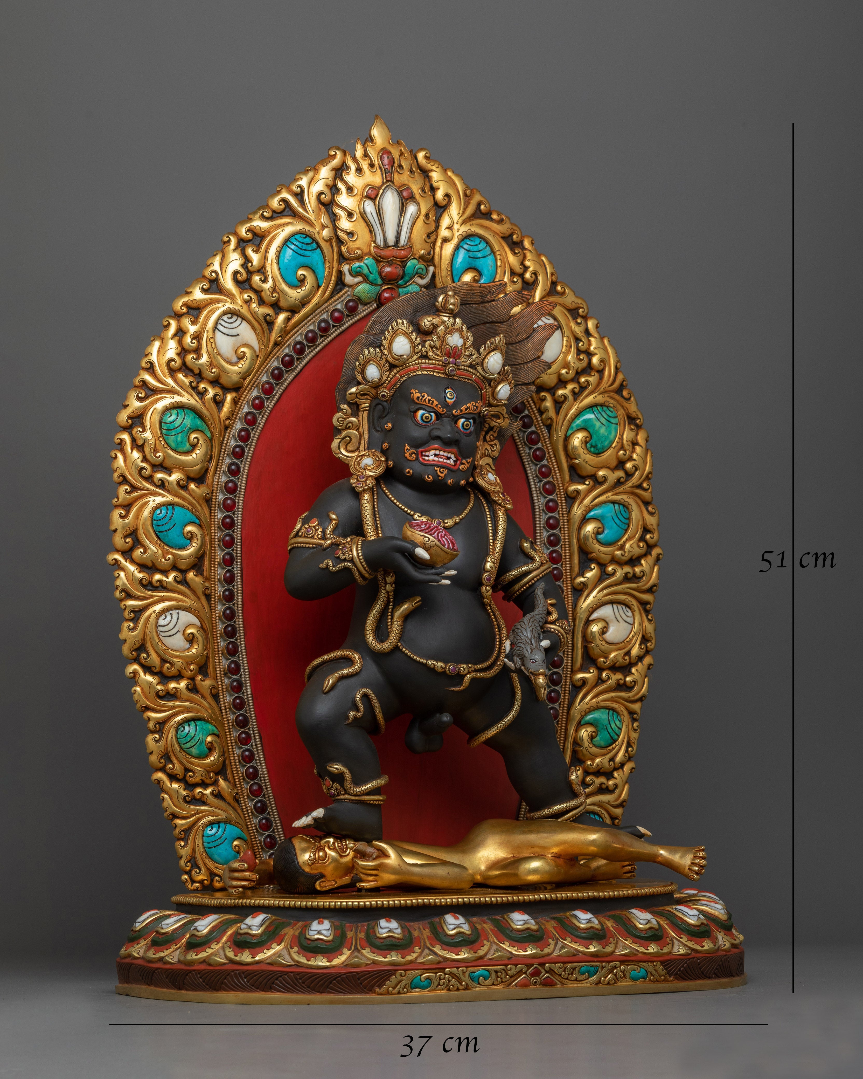 Heruka Black Dzambhala Statue | Symbol of Wealth and Prosperity
