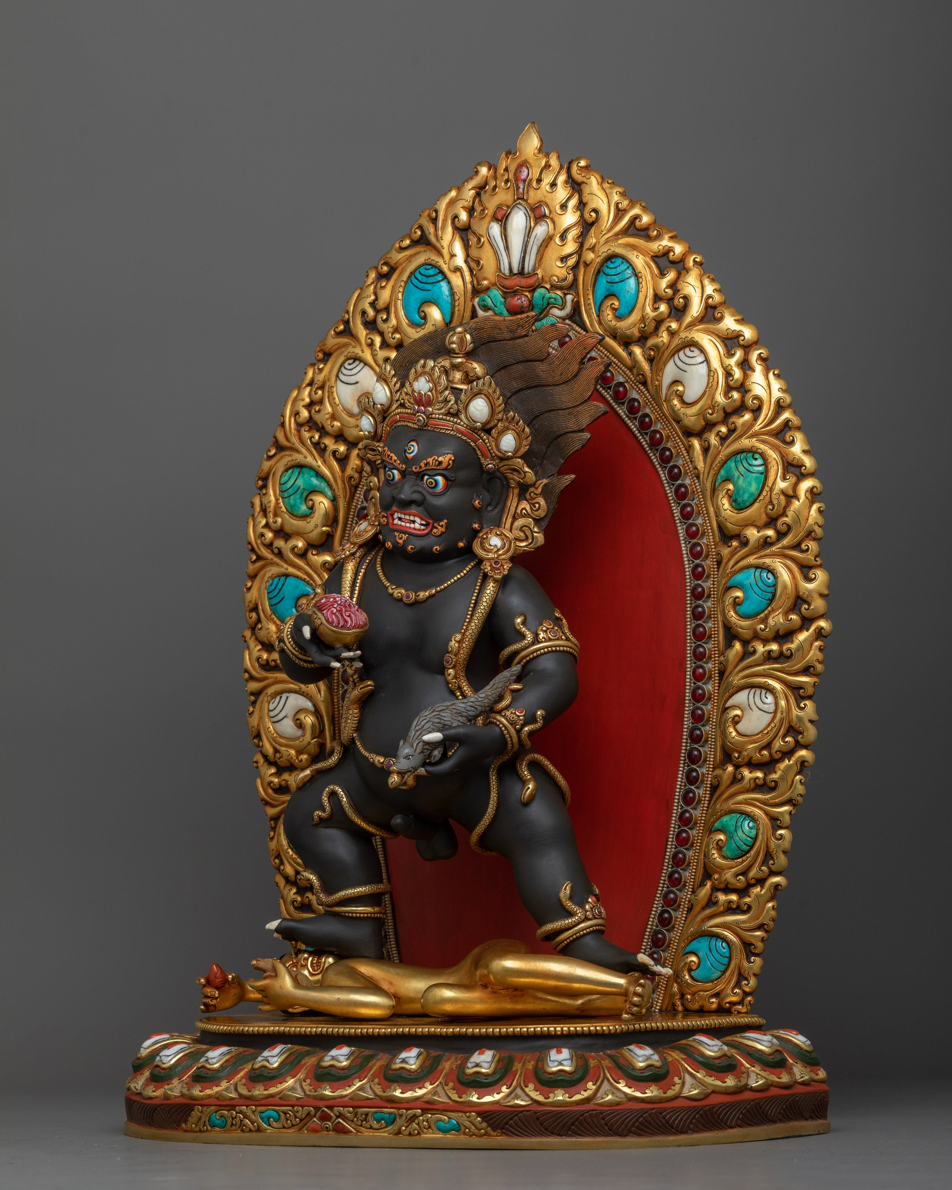 Heruka Black Dzambhala Statue | Symbol of Wealth and Prosperity