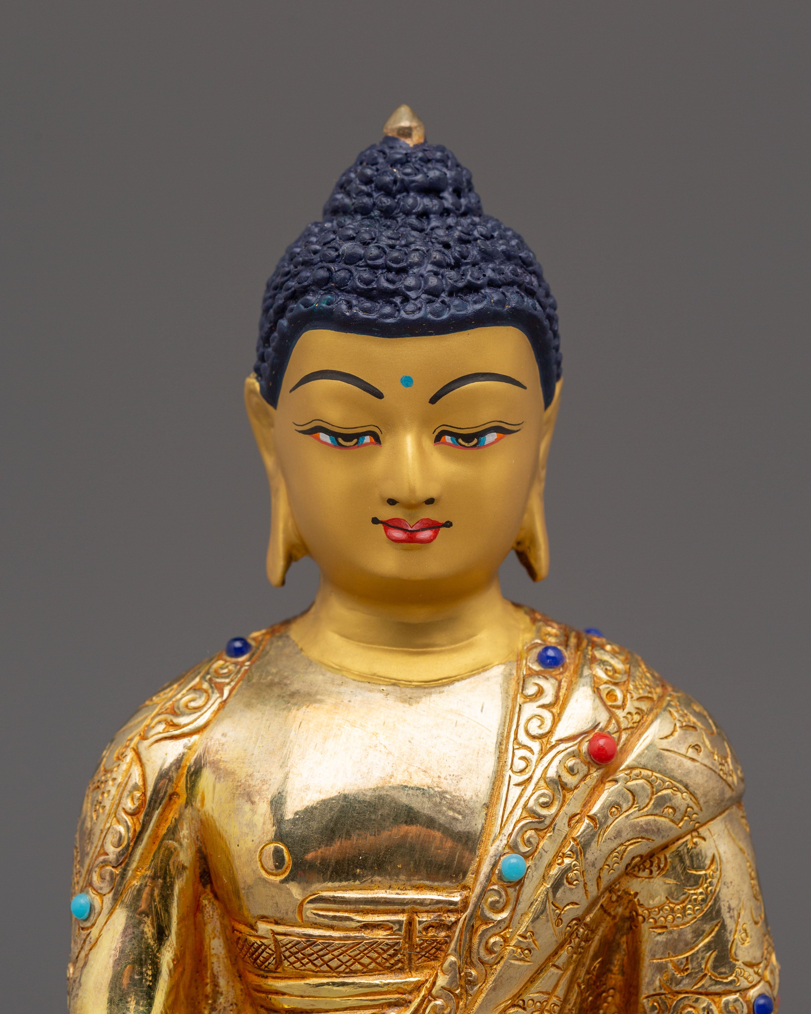 Tibetan Shakyamuni Buddha Figurine, Teacher of Dharma