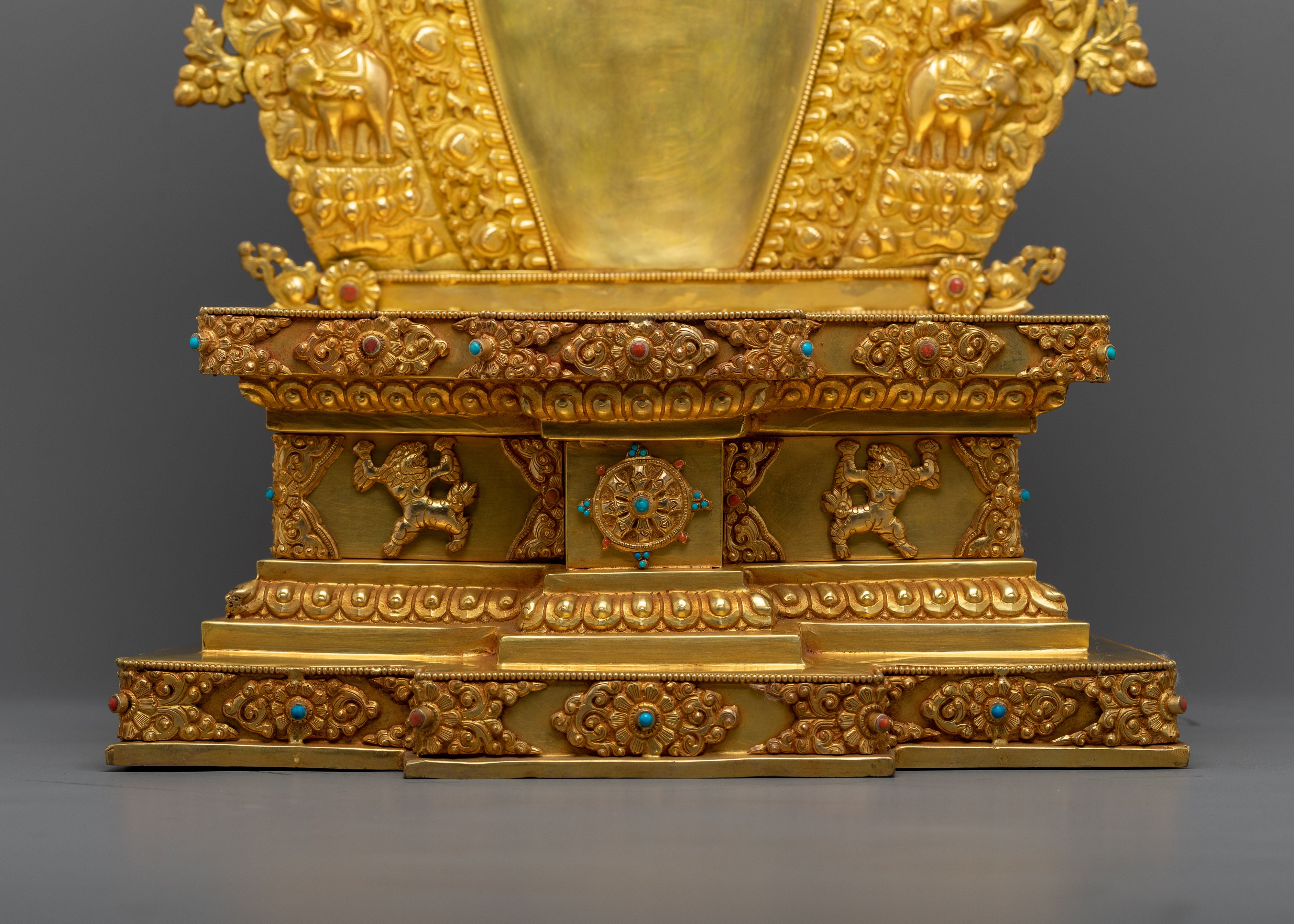 Gyalpo Rinpoche Statue | Enshrined in Opulent Majesty and Spiritual Grace