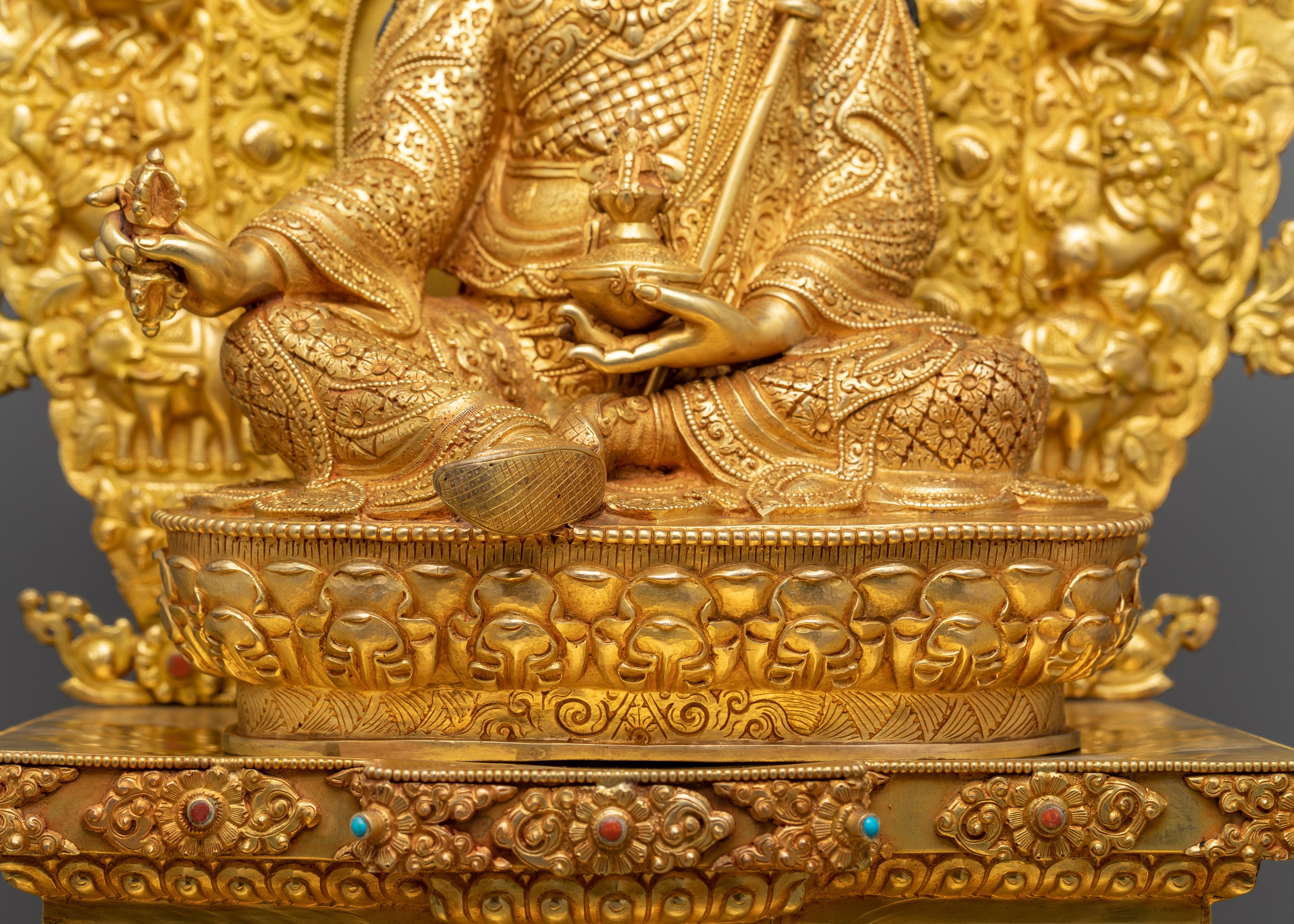 Gyalpo Rinpoche Statue | Enshrined in Opulent Majesty and Spiritual Grace