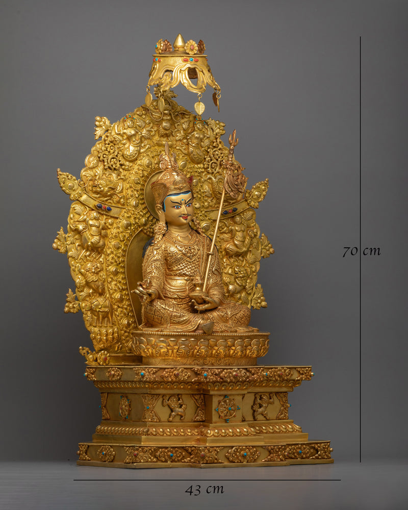 Gyalpo Rinpoche Statue | Enshrined in Opulent Majesty and Spiritual Grace