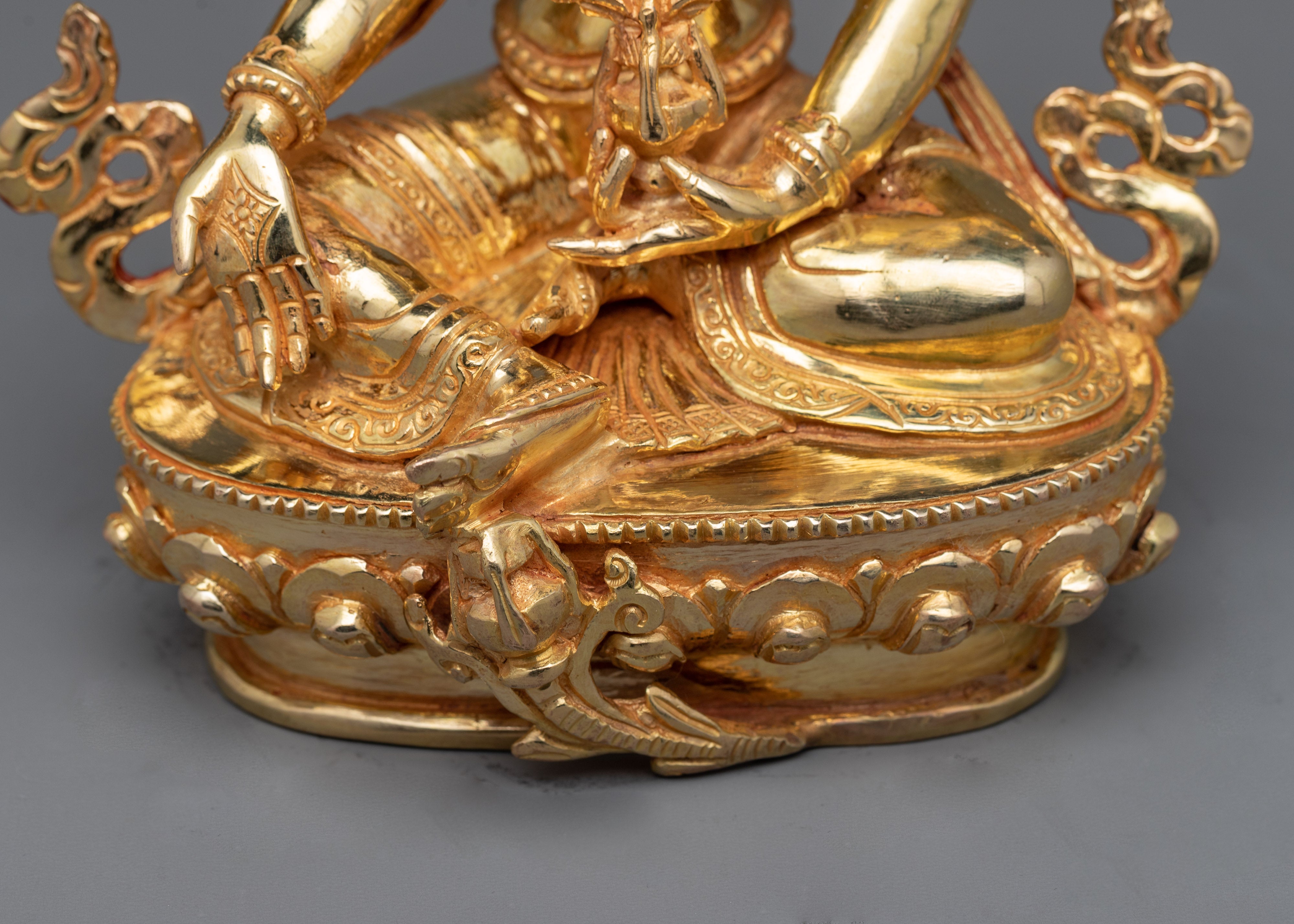 Golden Vasudhara Statue | Immerse Yourself in the Opulence