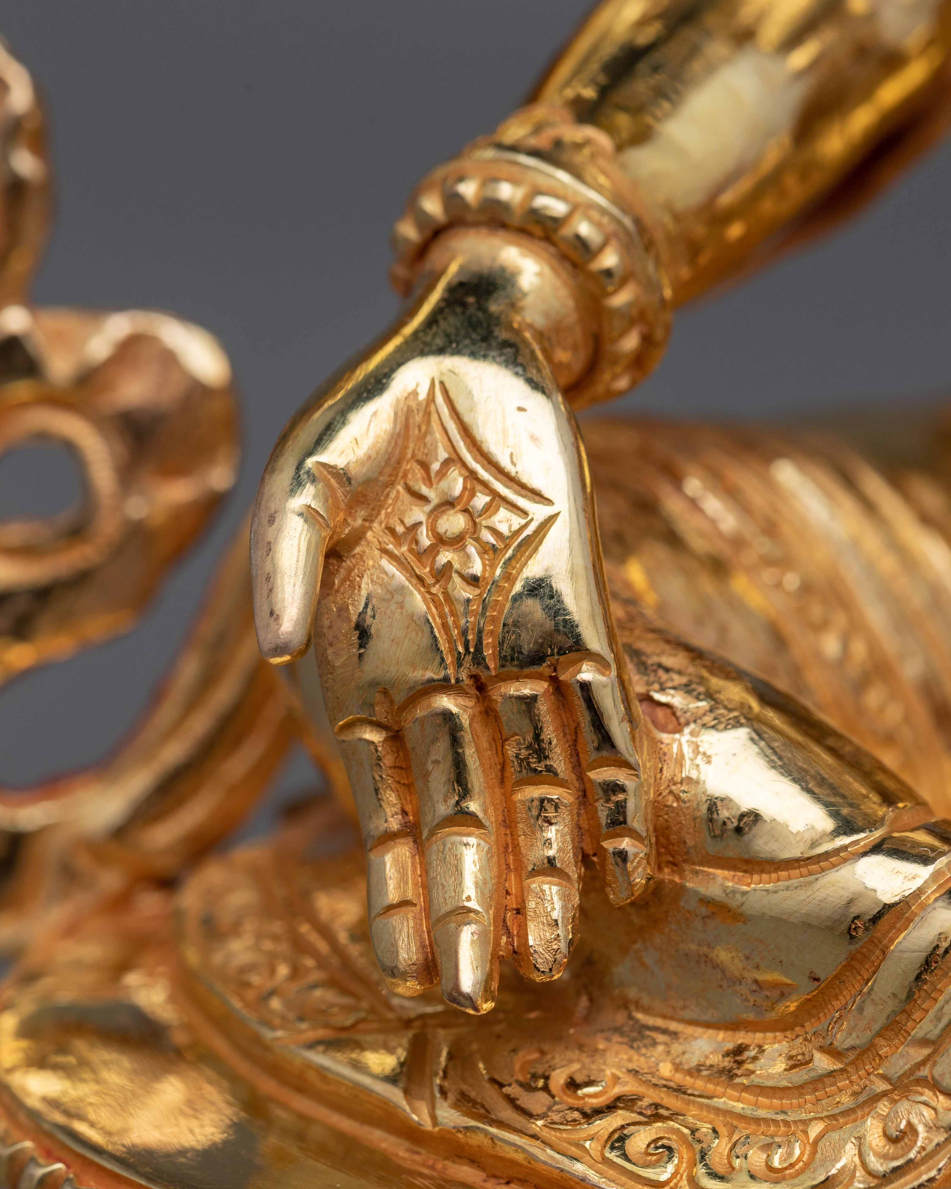 Golden Vasudhara Statue | Immerse Yourself in the Opulence