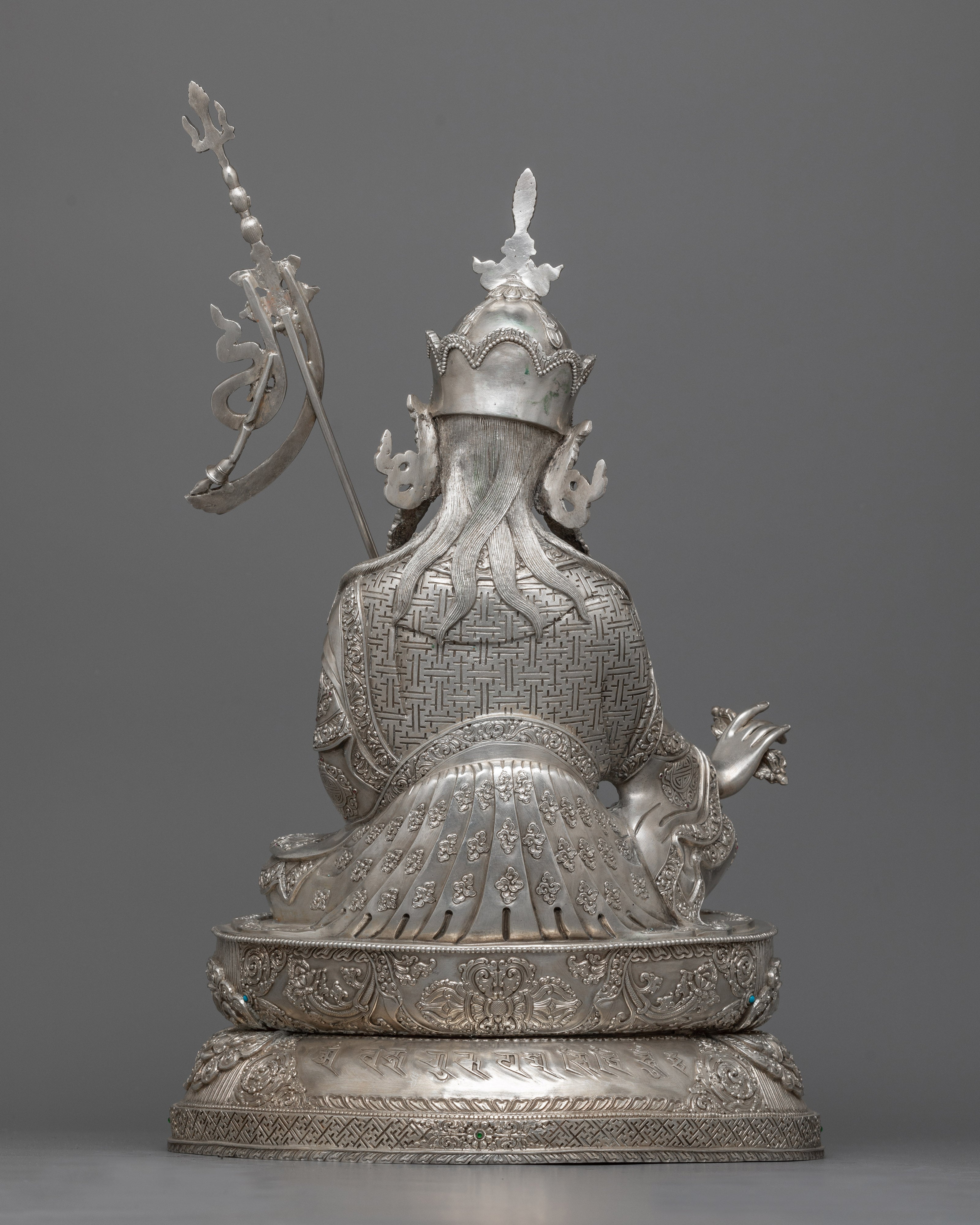 Guru Rinpoche Silver Statue | Mastery of Spiritual Enlightenment