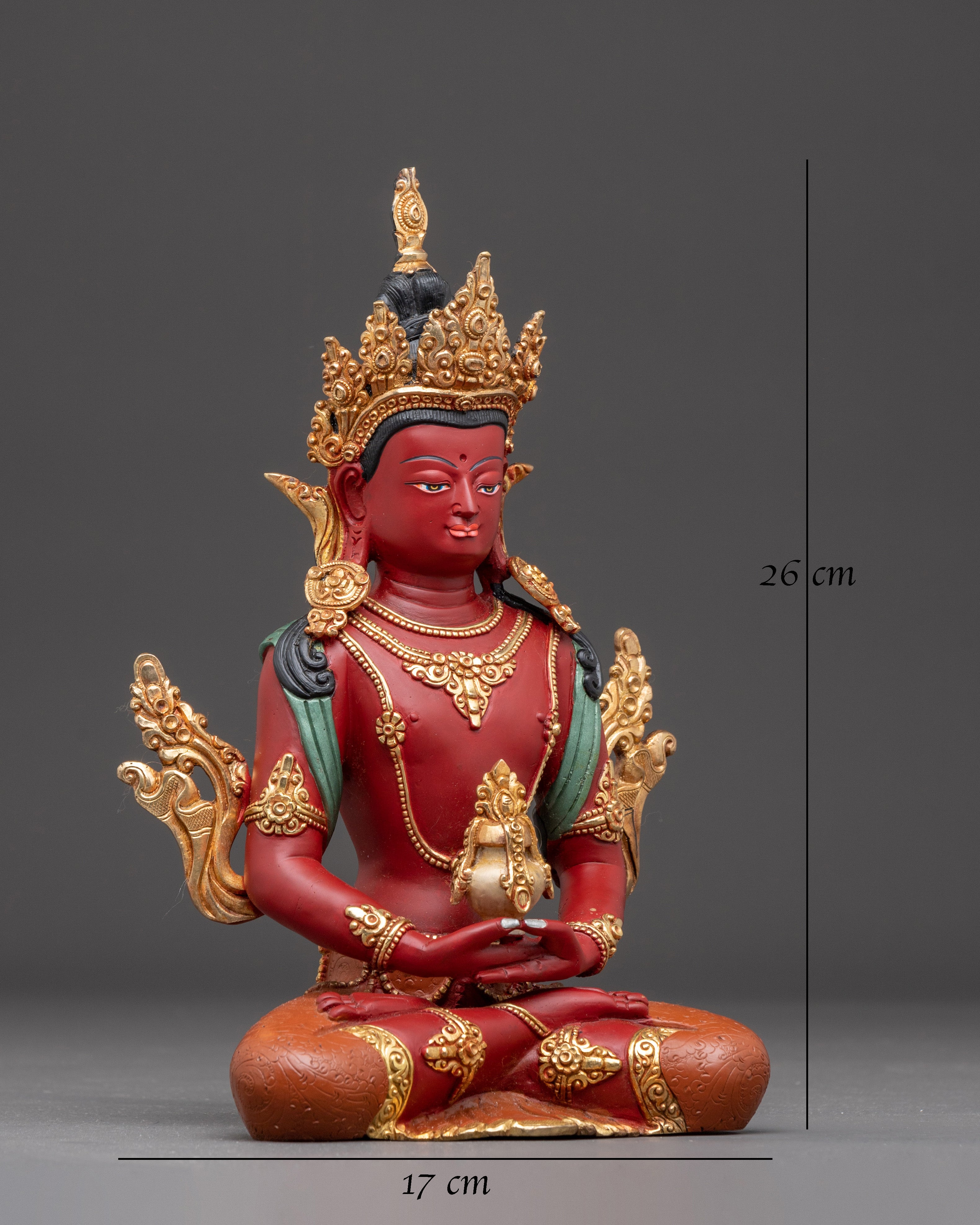 Amitayus Buddha from Pure Land | Gold Gilded Statue