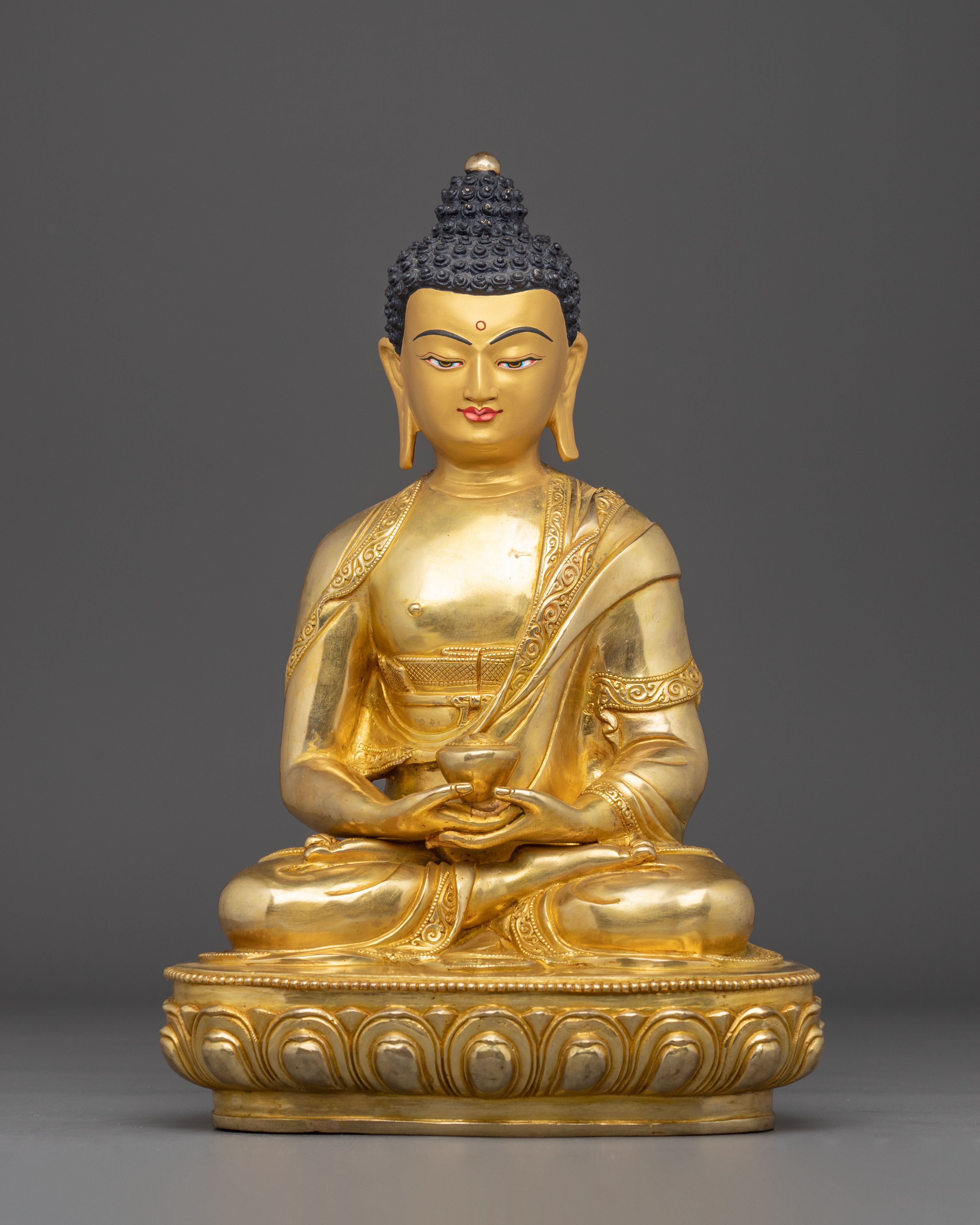 Golden Pure Land Buddha Amitabha Icon | Home Decor
