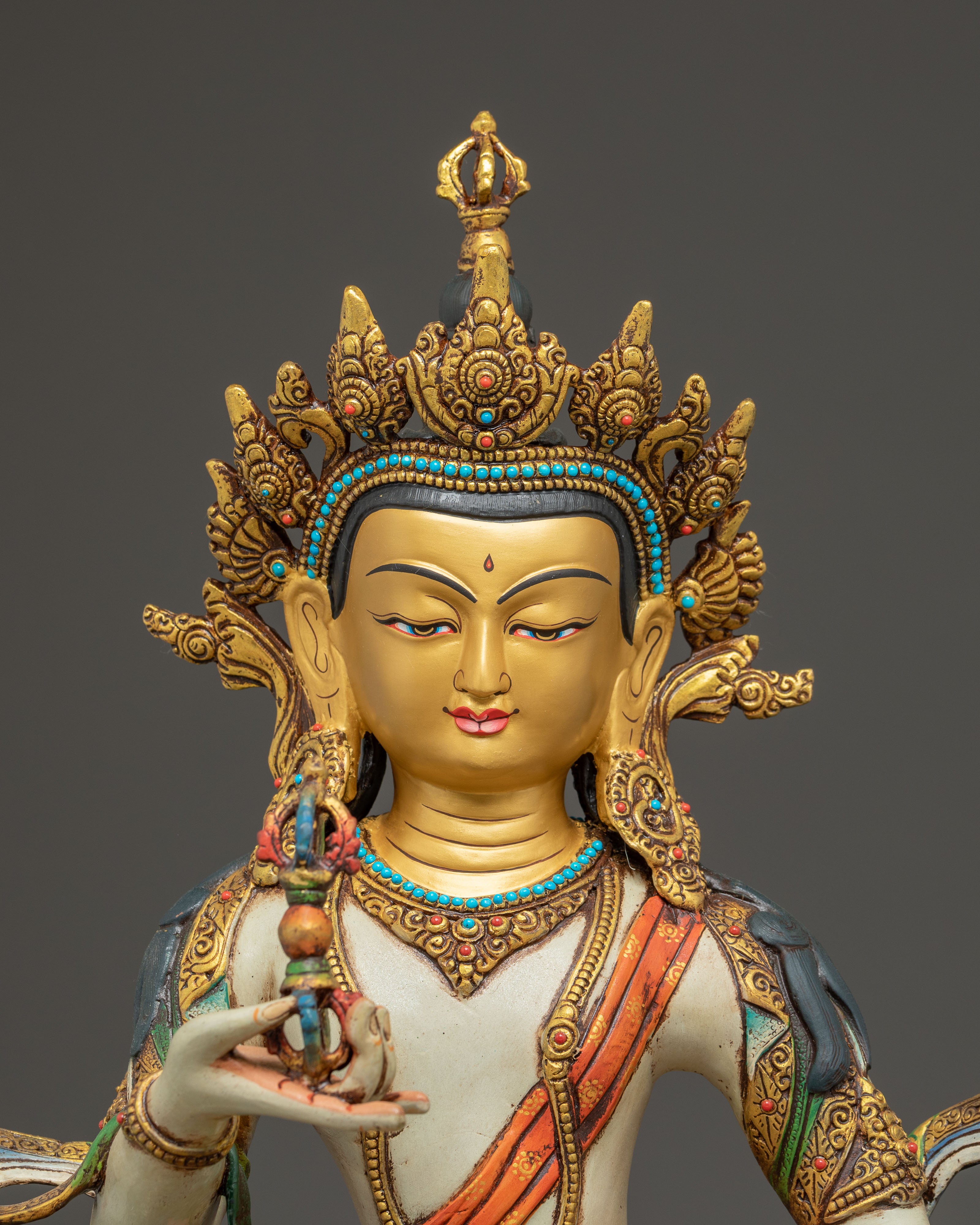 Handmade Golden Art of Vajrasattva Embodiment of Purification