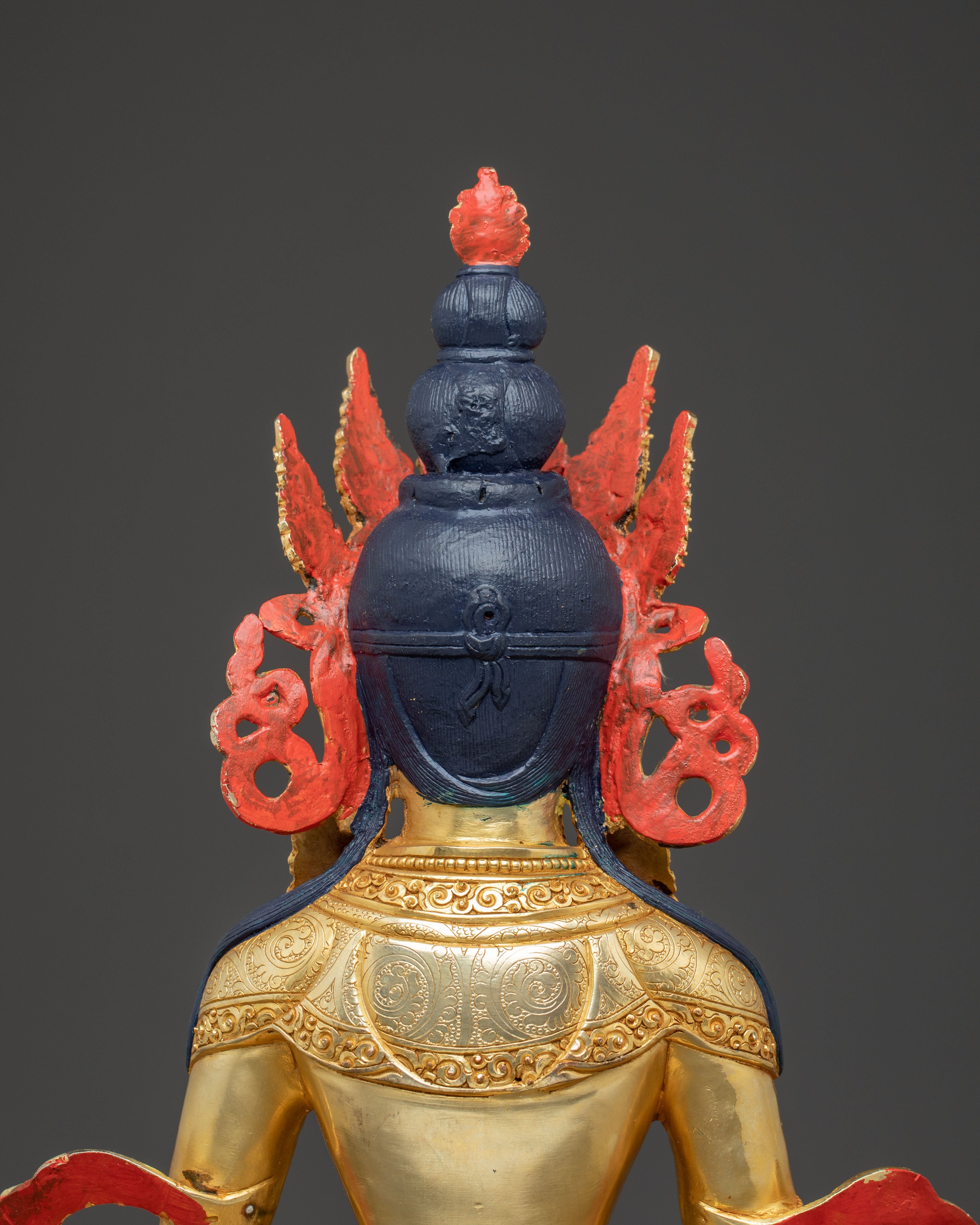 Golden Statue of Buddha Amitayus | Symbol of Longevity