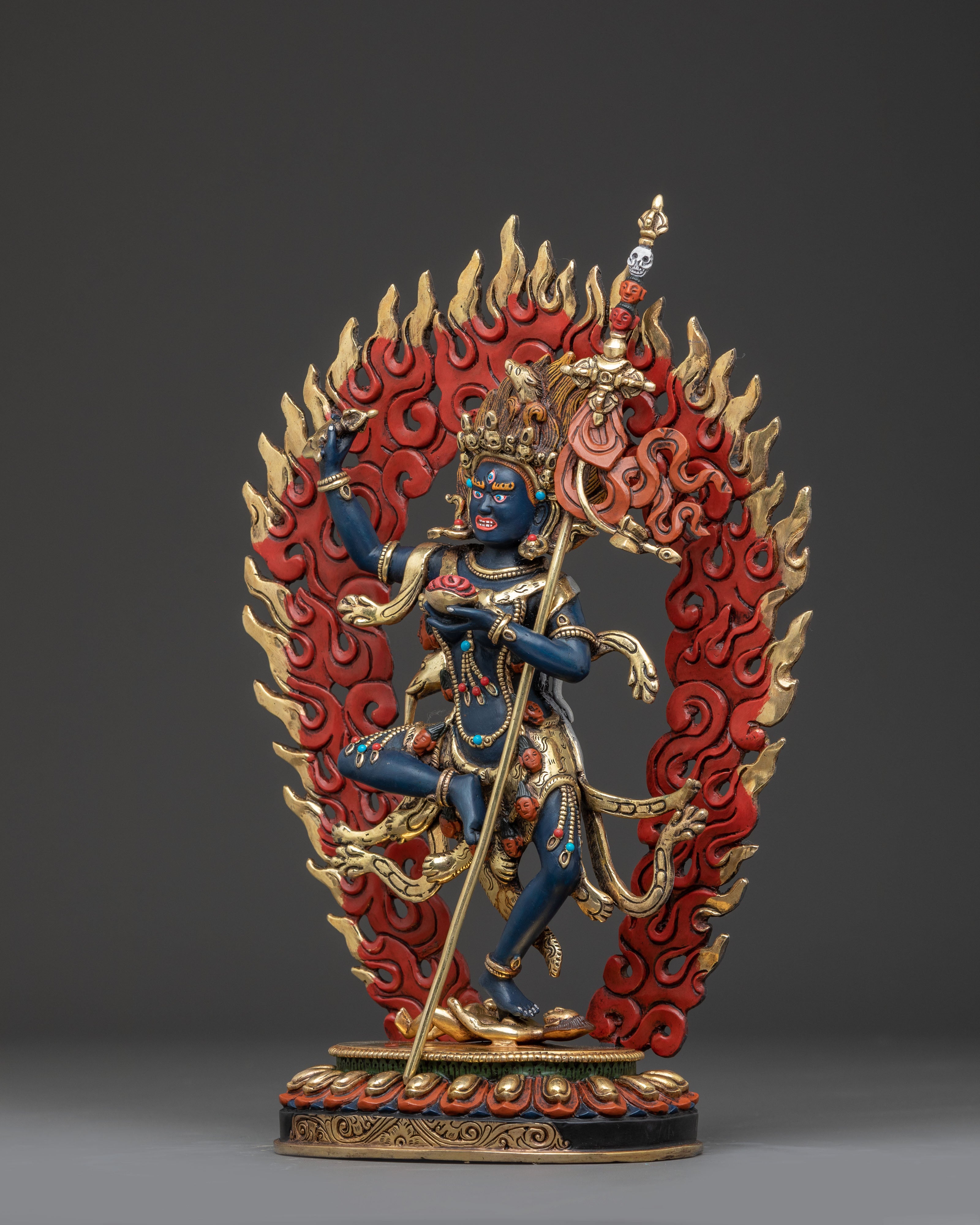 Wrathful Statue of Troma Nagmo | Fierce Protector of the Dharma