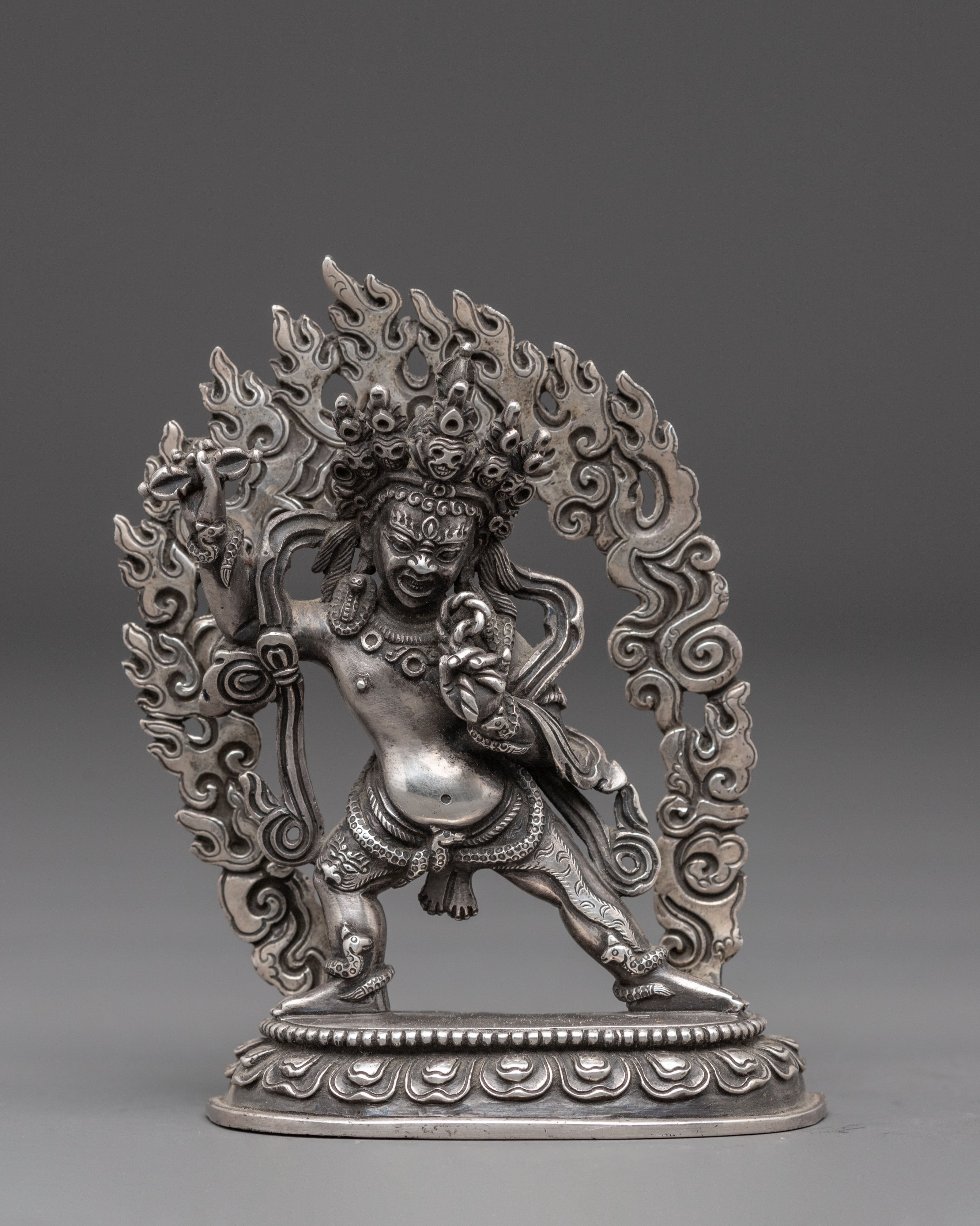 Silver Statue of Vajrapani