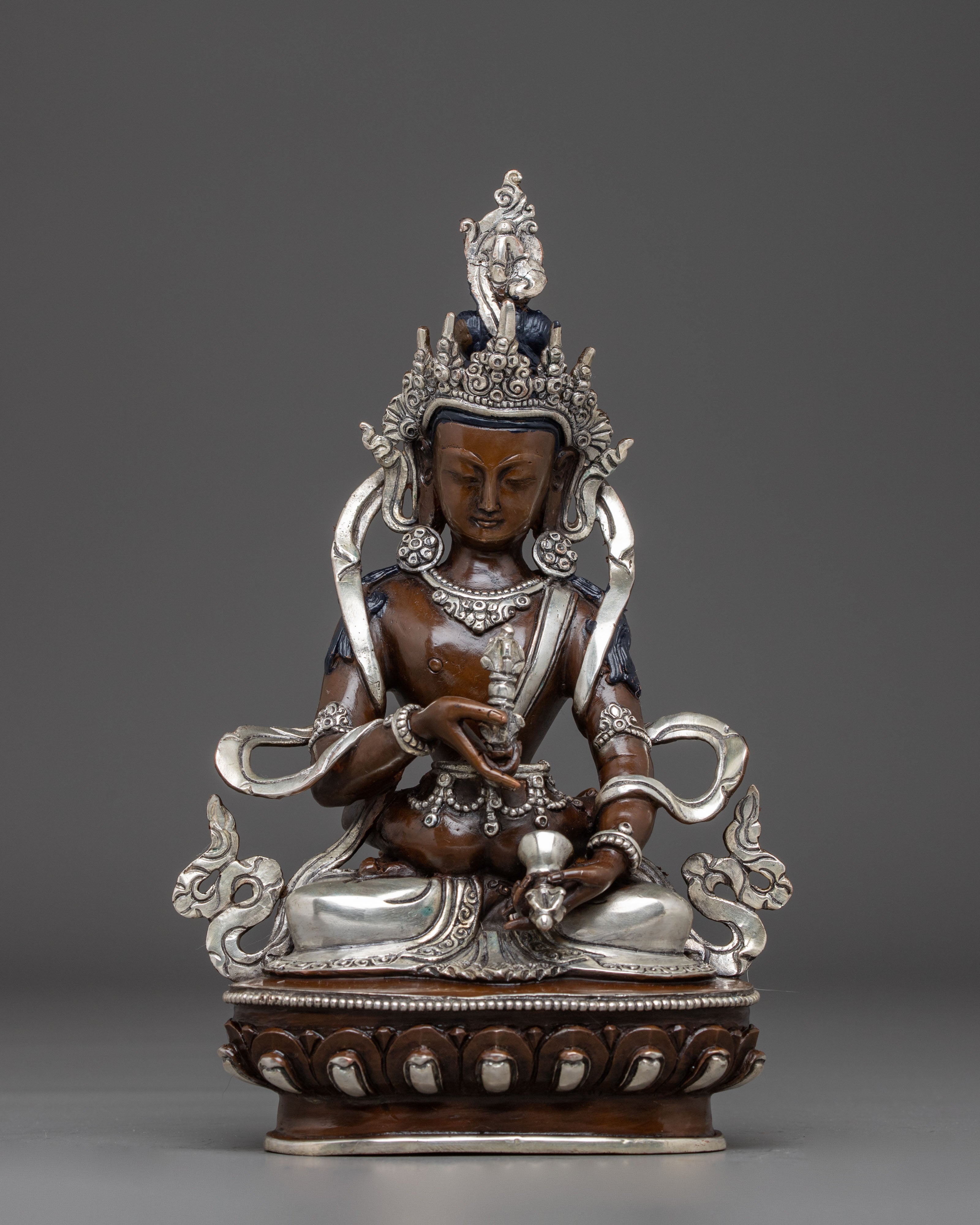 Handmade Copper Statue of Vajrasattva with Consort | Union of Wisdom