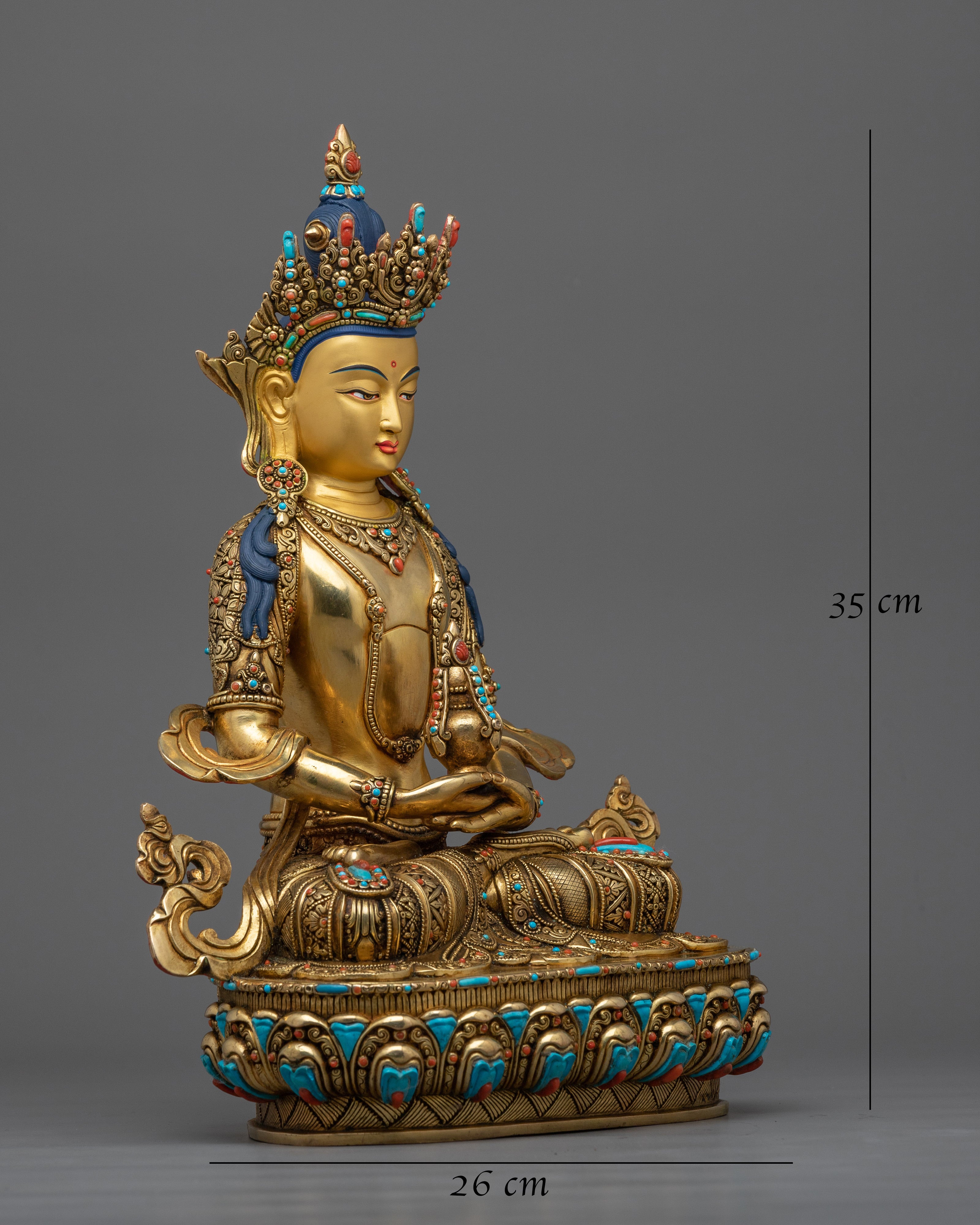 Longevity Bodhisattva Amitayus Statue | Radiant Symbol of Eternal Life