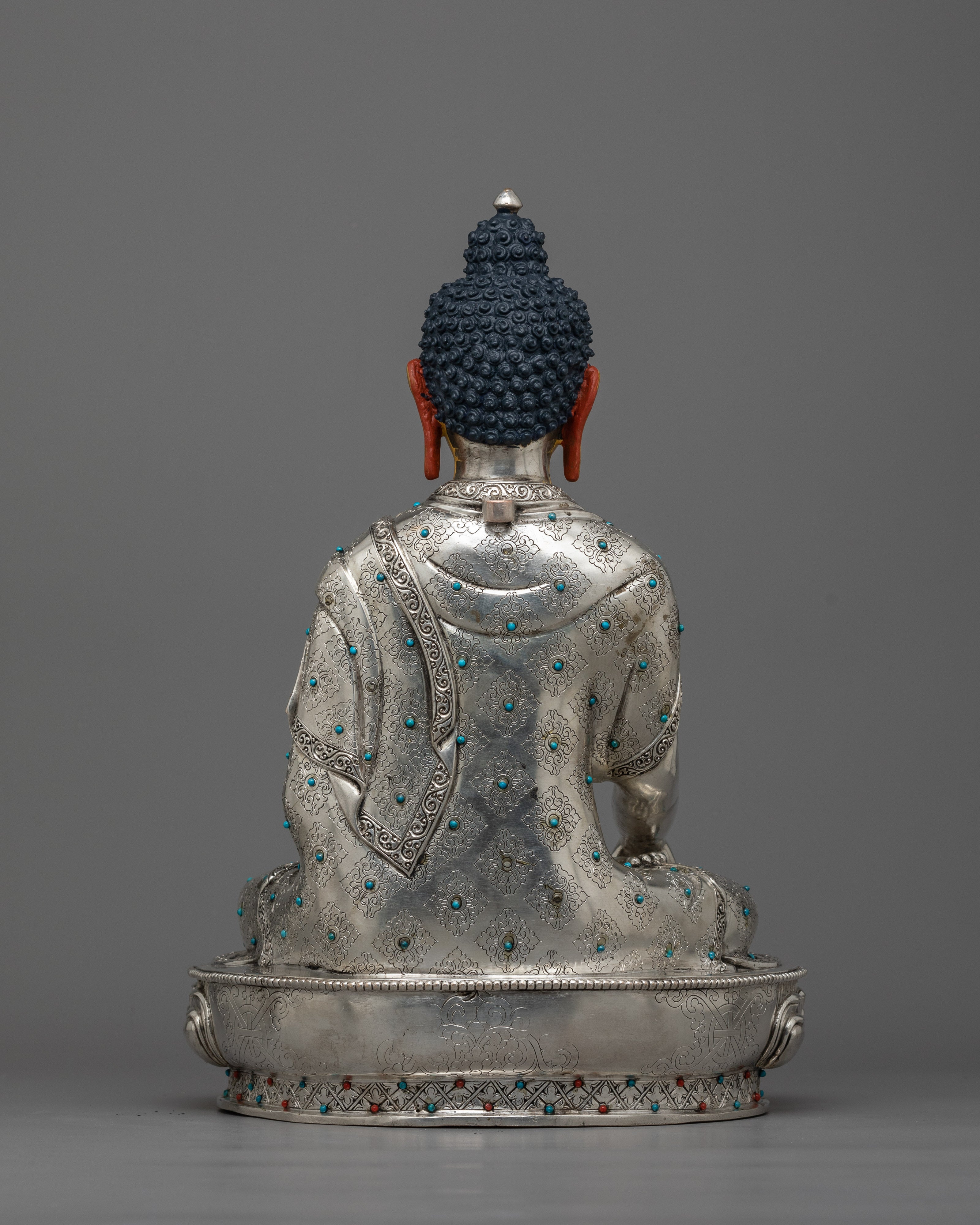 Silver Figurine Shakyamuni Buddha | Serenity Embodied