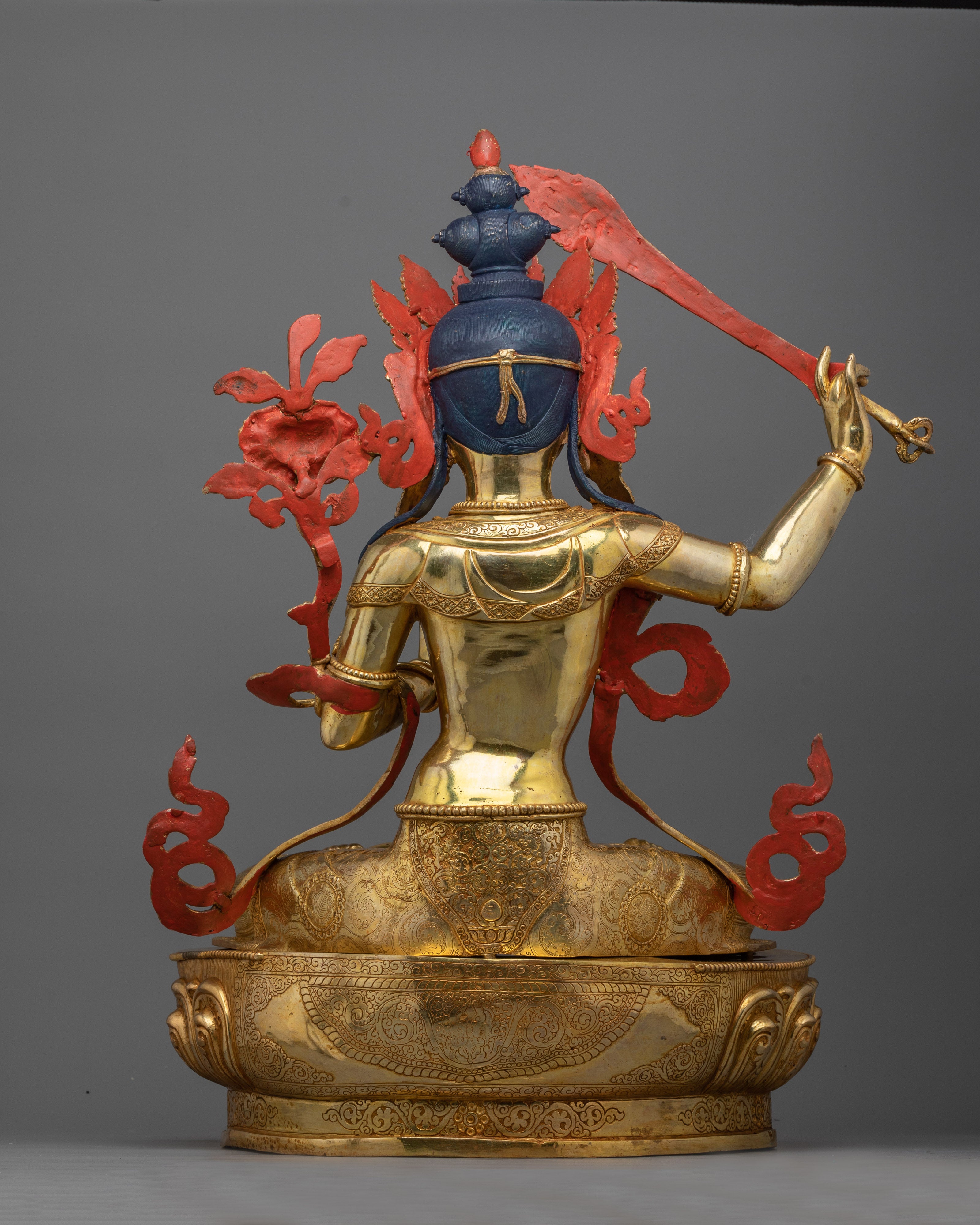Manjushri Wisdom Deity Figurine | Illuminator of Knowledge