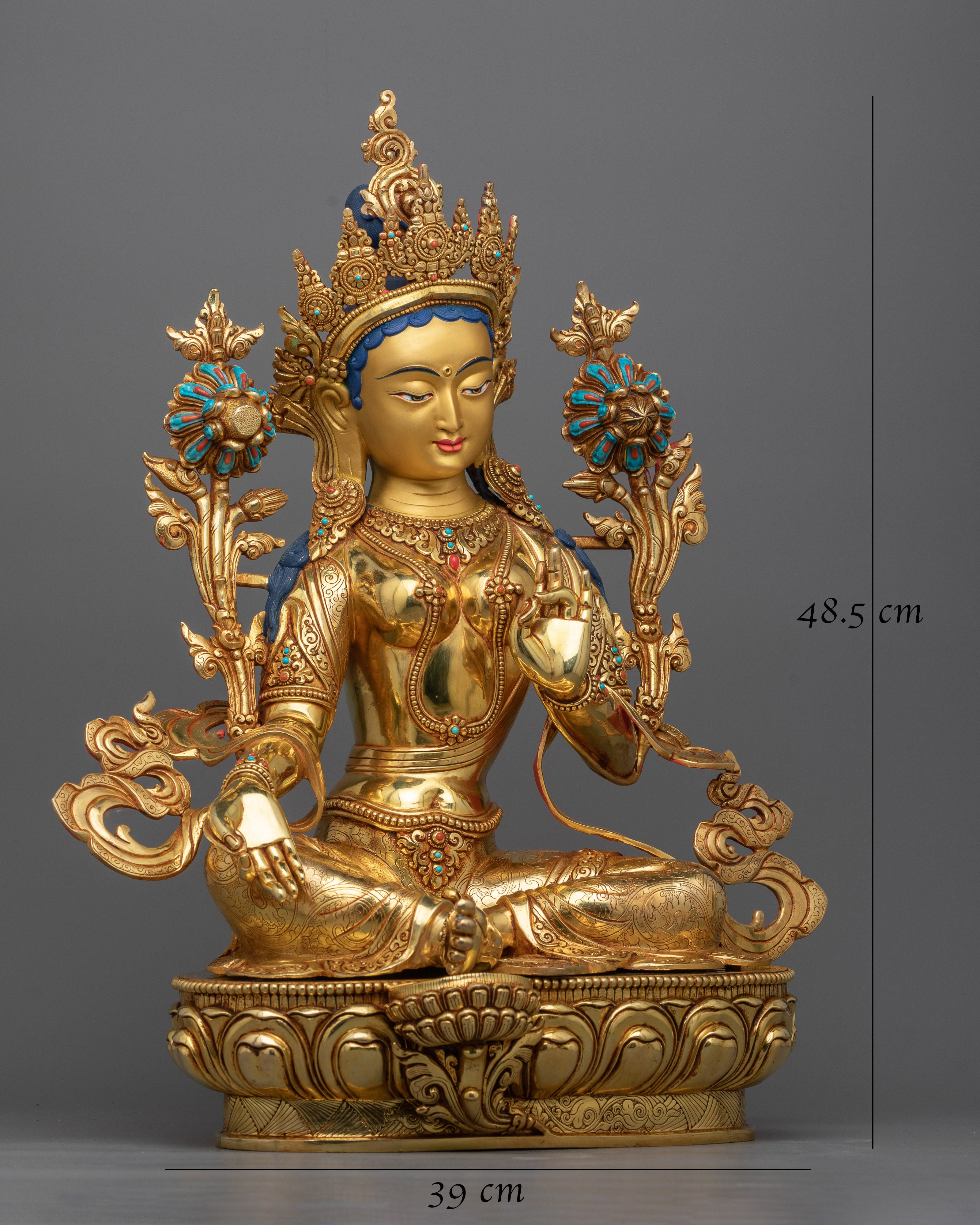 Graceful Green Tara Statue | Radiant Symbol of Compassion