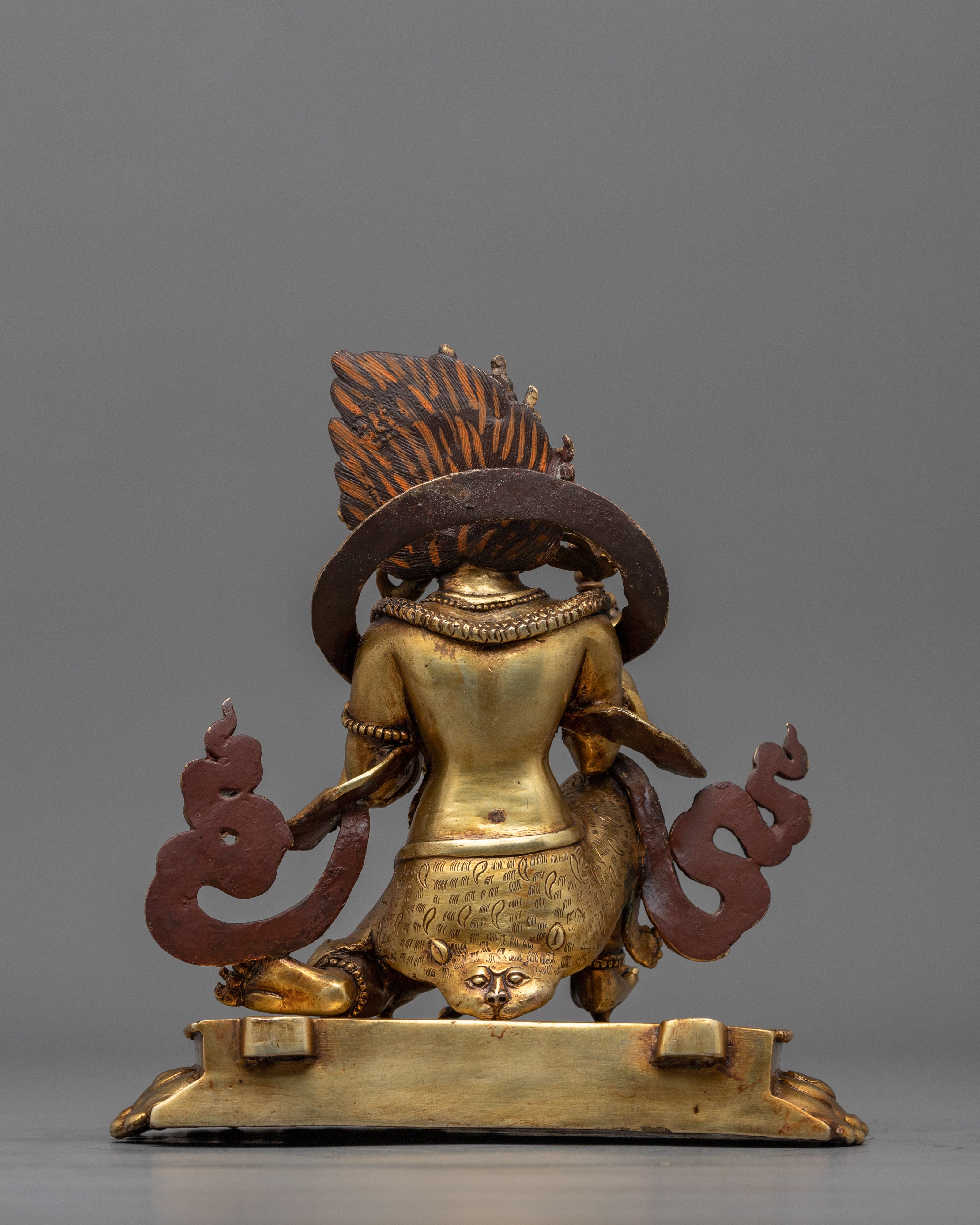 Dynamic Bodhisattva Vajrapani Sculpture | Gold Gilded Mastery From Nepal