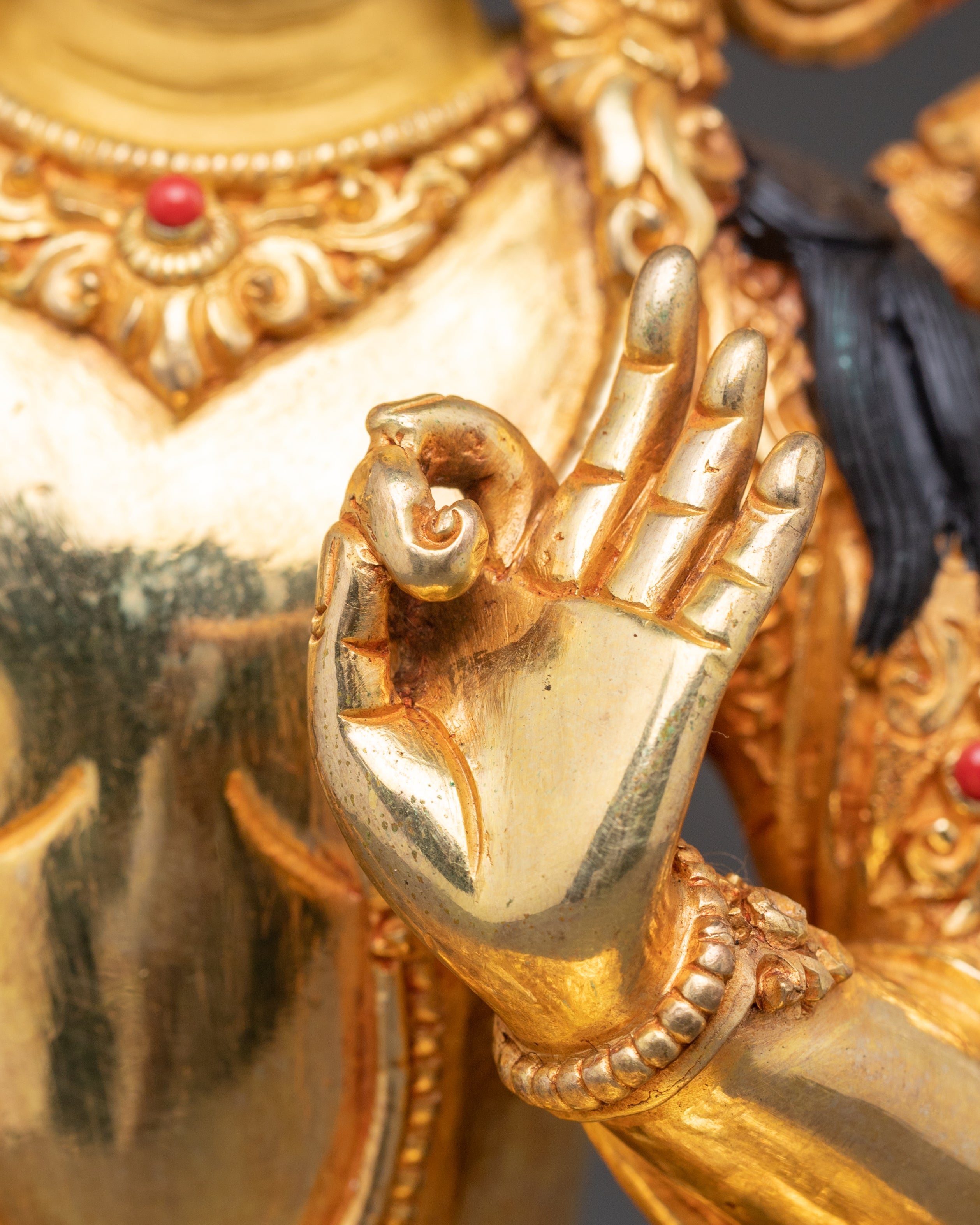 Nepalese Crafted Manjushri Statue | Traditional Himalayan Art