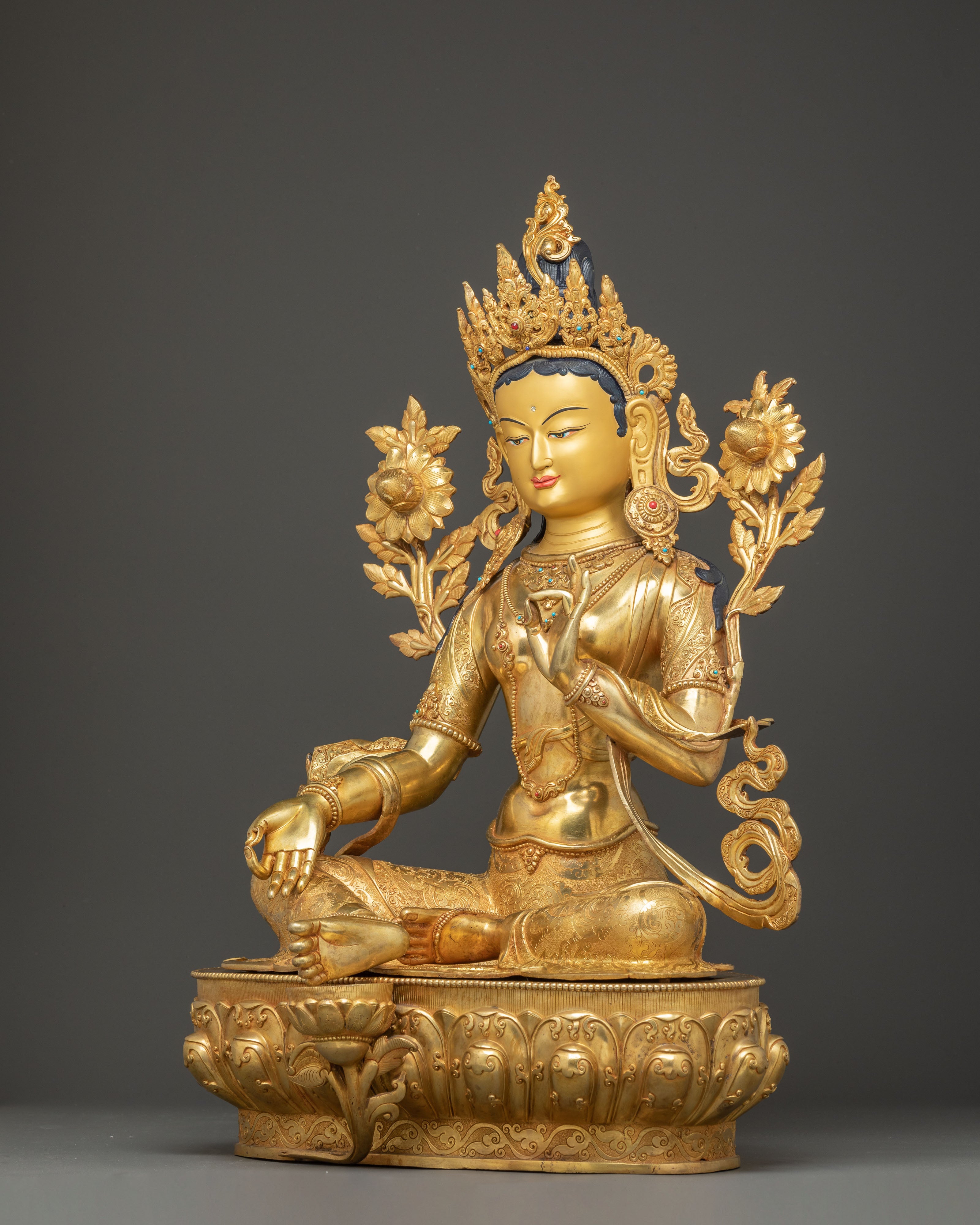 Handmade Liberation Mother Shyama Tara Statue | Compassion Deity