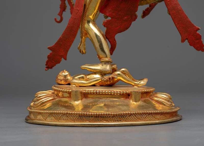 Kurukulla Tara Statue | Enchanting 24K Gold Gilded Feminine Power