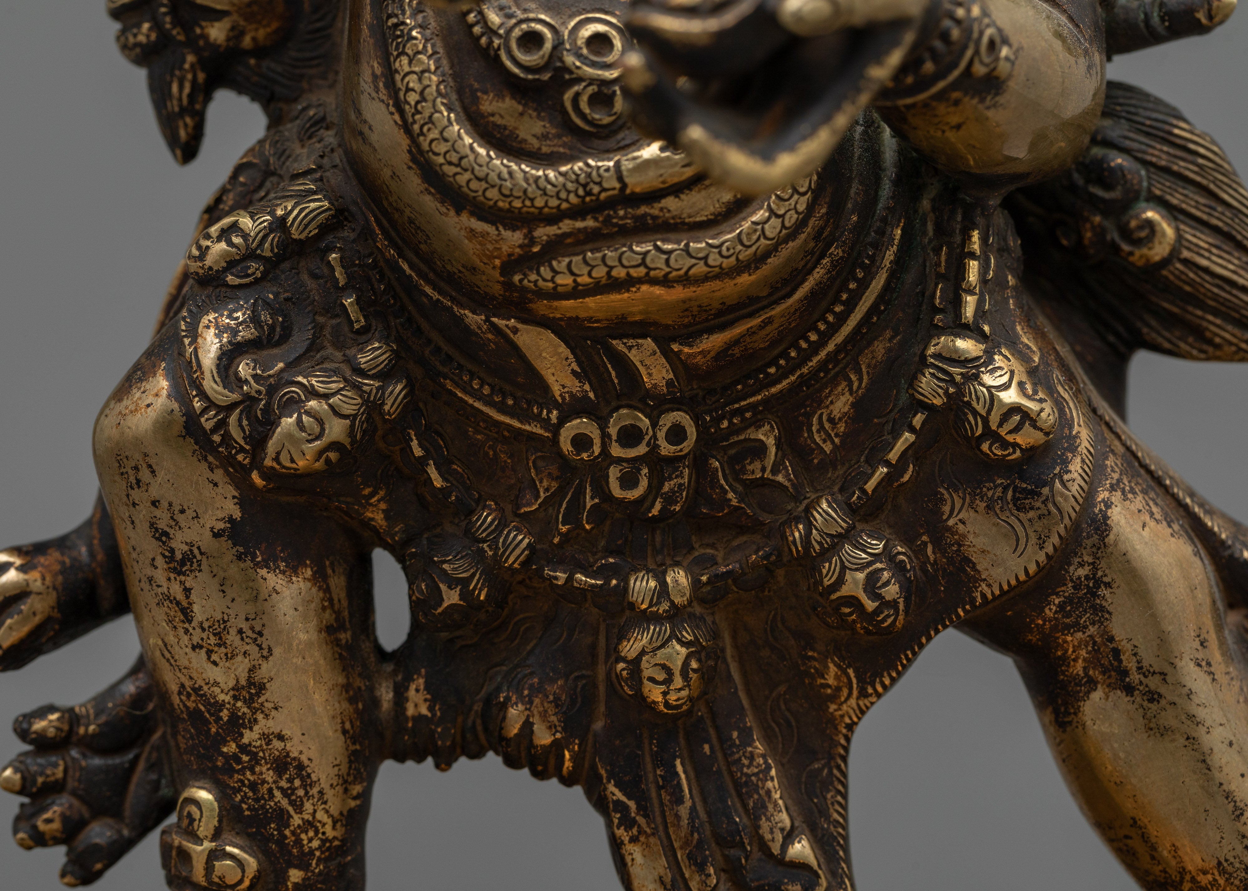 Mahakala Panjaranatha Antique Figurine | Guardian of Timeless Wisdom