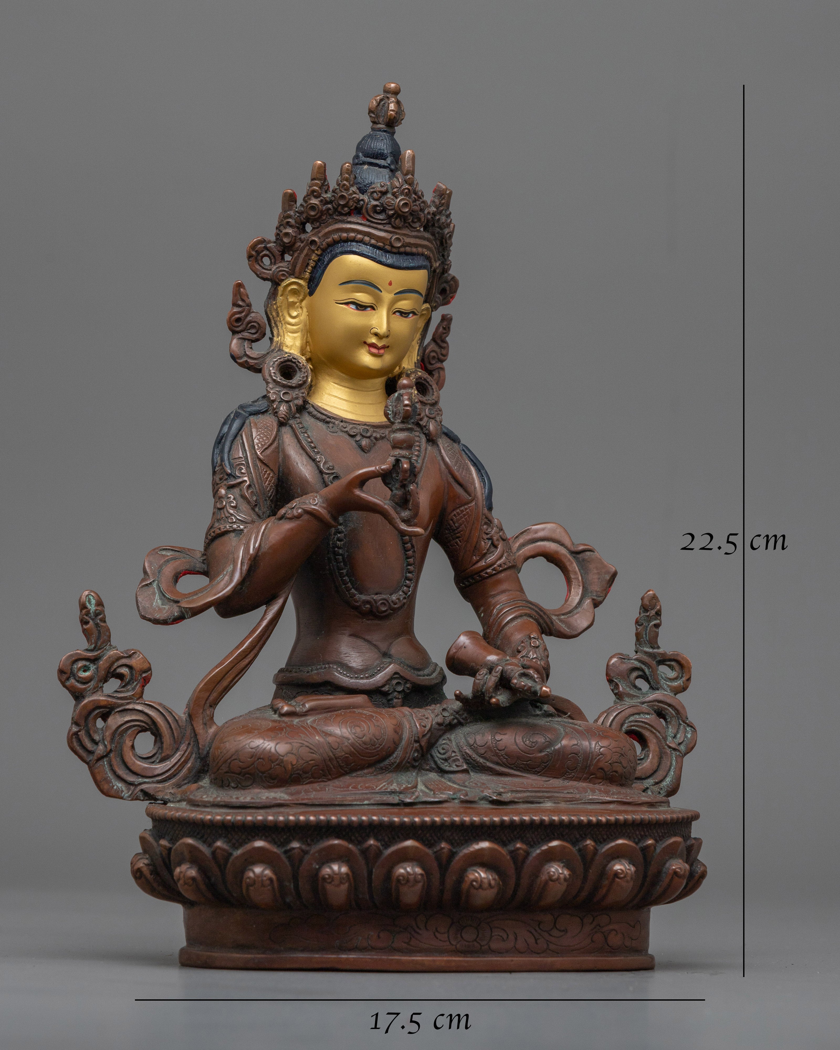 Vajrasattva Oxidized Figurine | Awaken Your Inner Purity and Strength