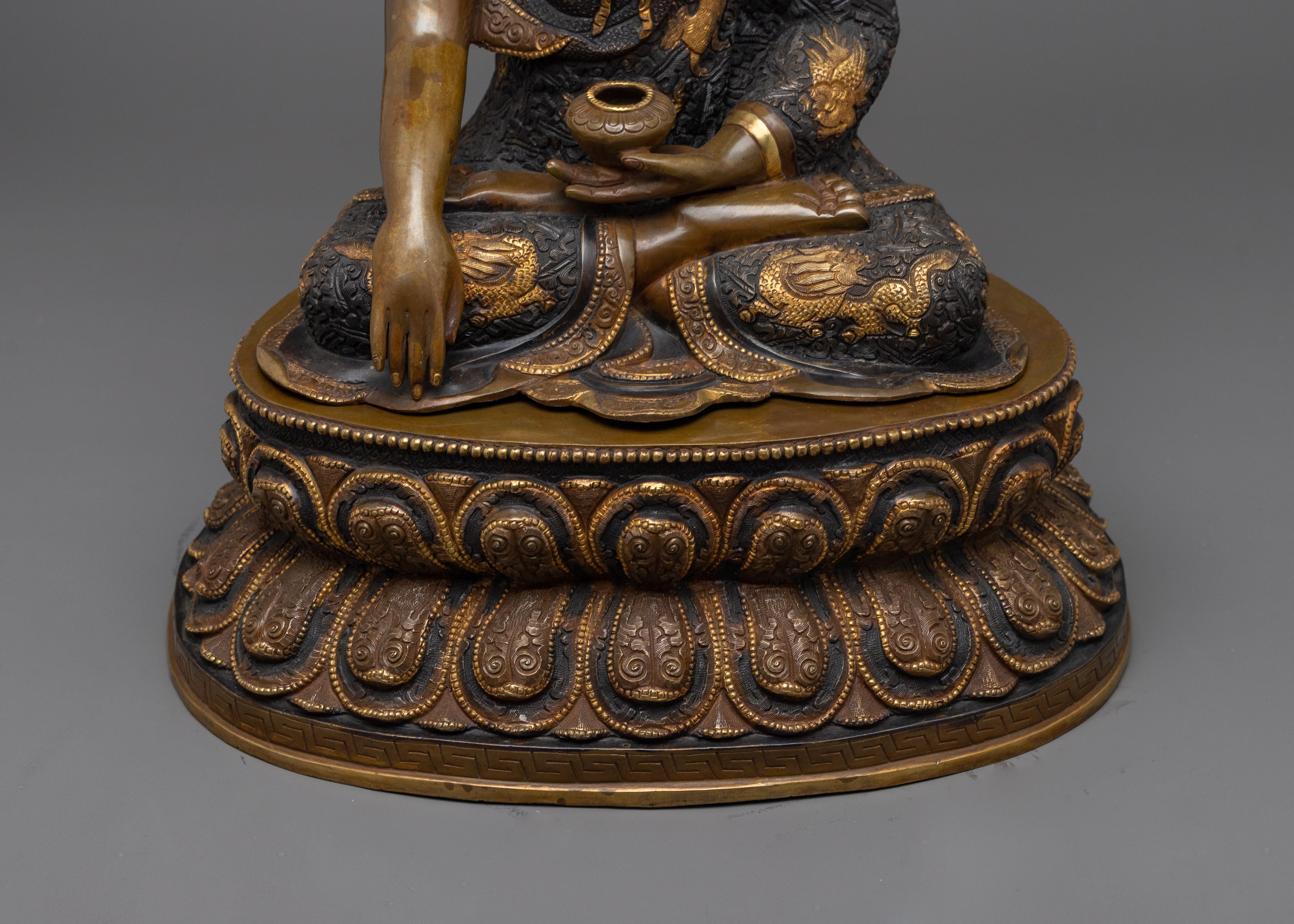 Oxidized Shakyamuni Buddha Figurine | Embrace Ancient Wisdom and Serenity