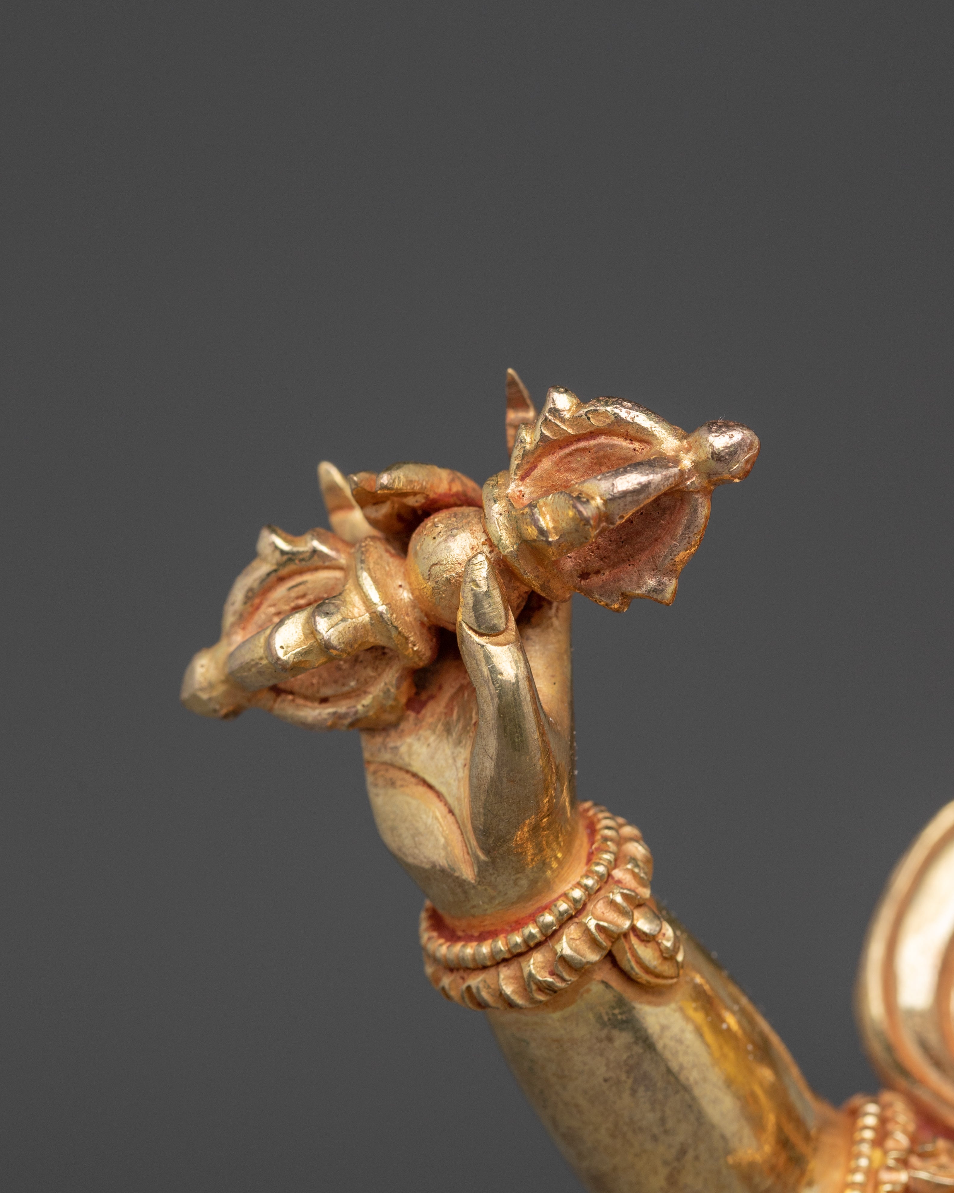 Handmade Tibetan Vajrapani Copper Art Protector Deity | Guardian of Dharma