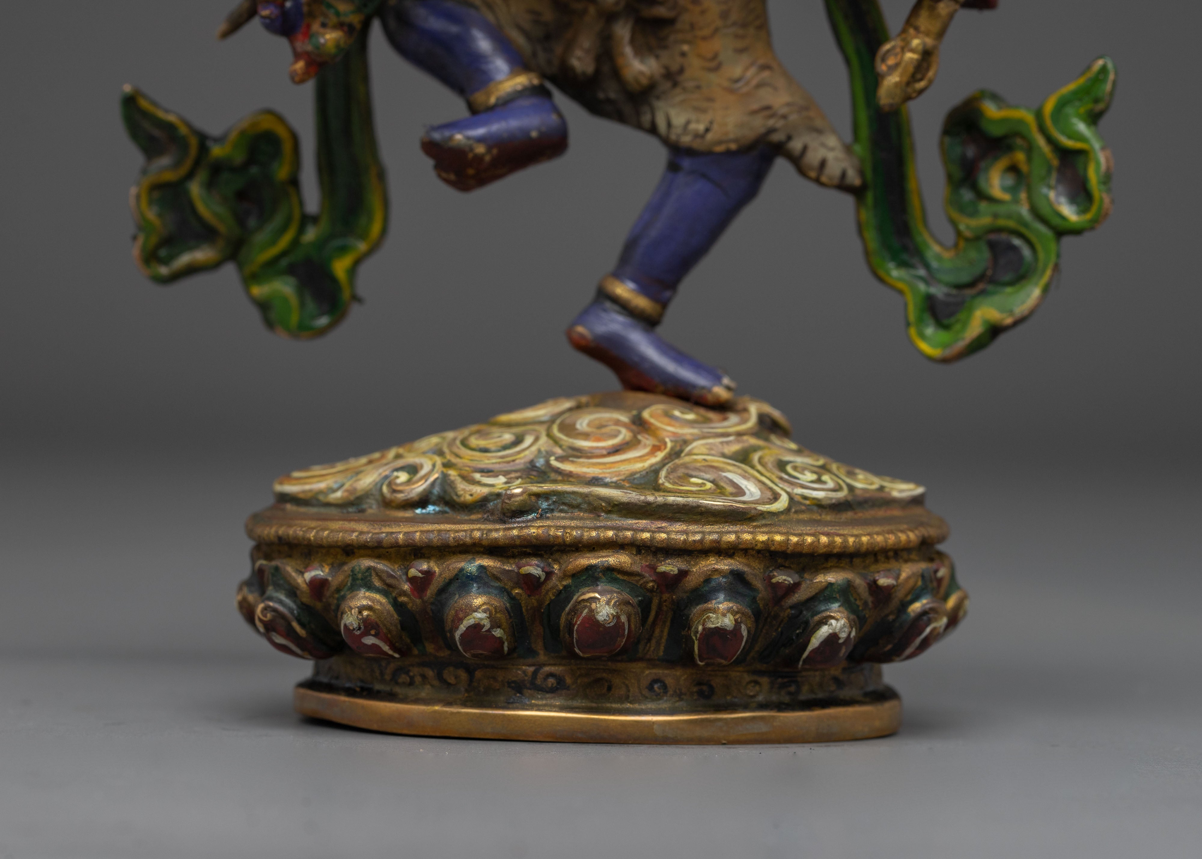 Dharma Protector Deity Uchusma Statue | Wrathful Guardian