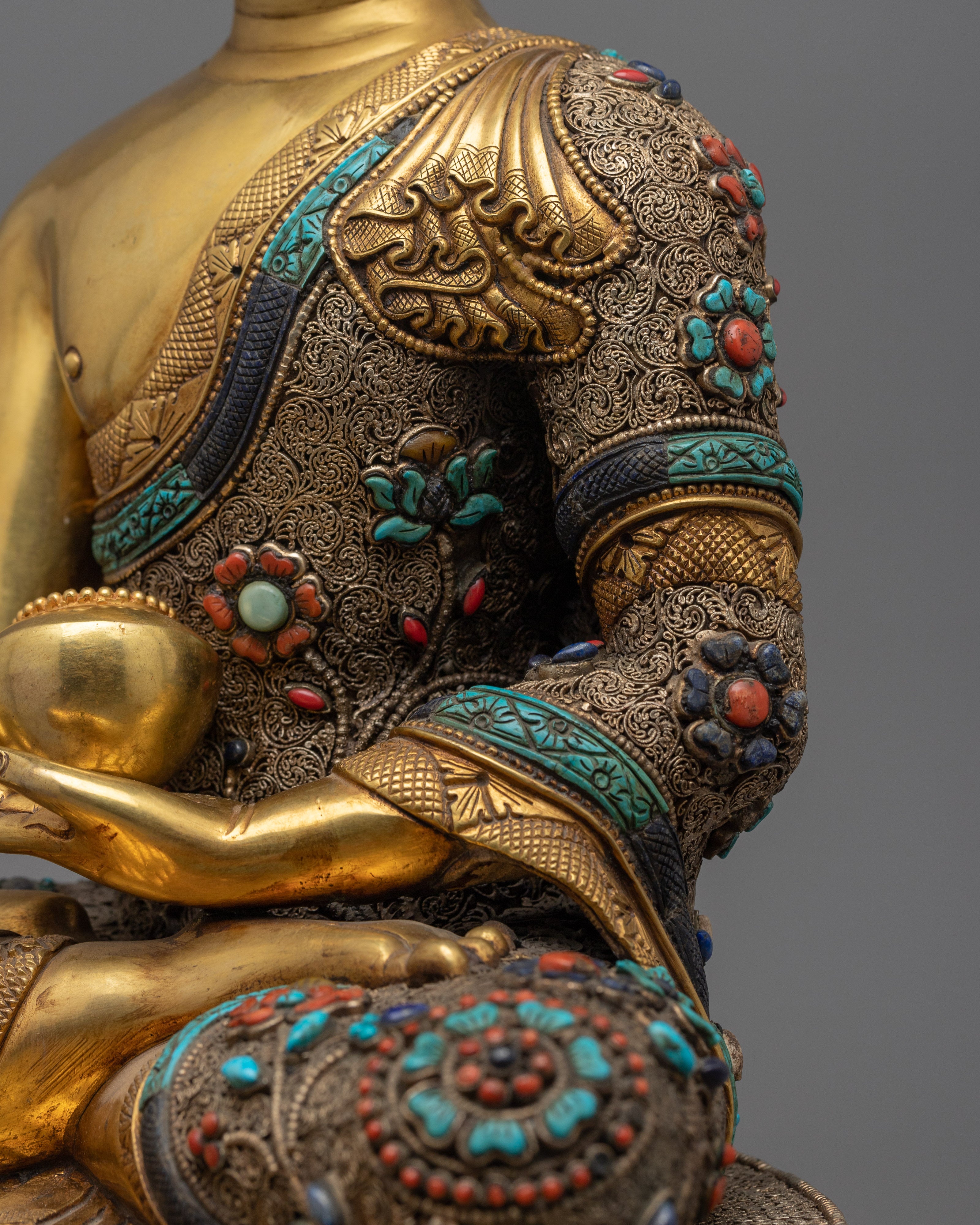 Antique Shakyamuni Buddha Figurine | Embark on a Journey of Timeless Wisdom and Compassion