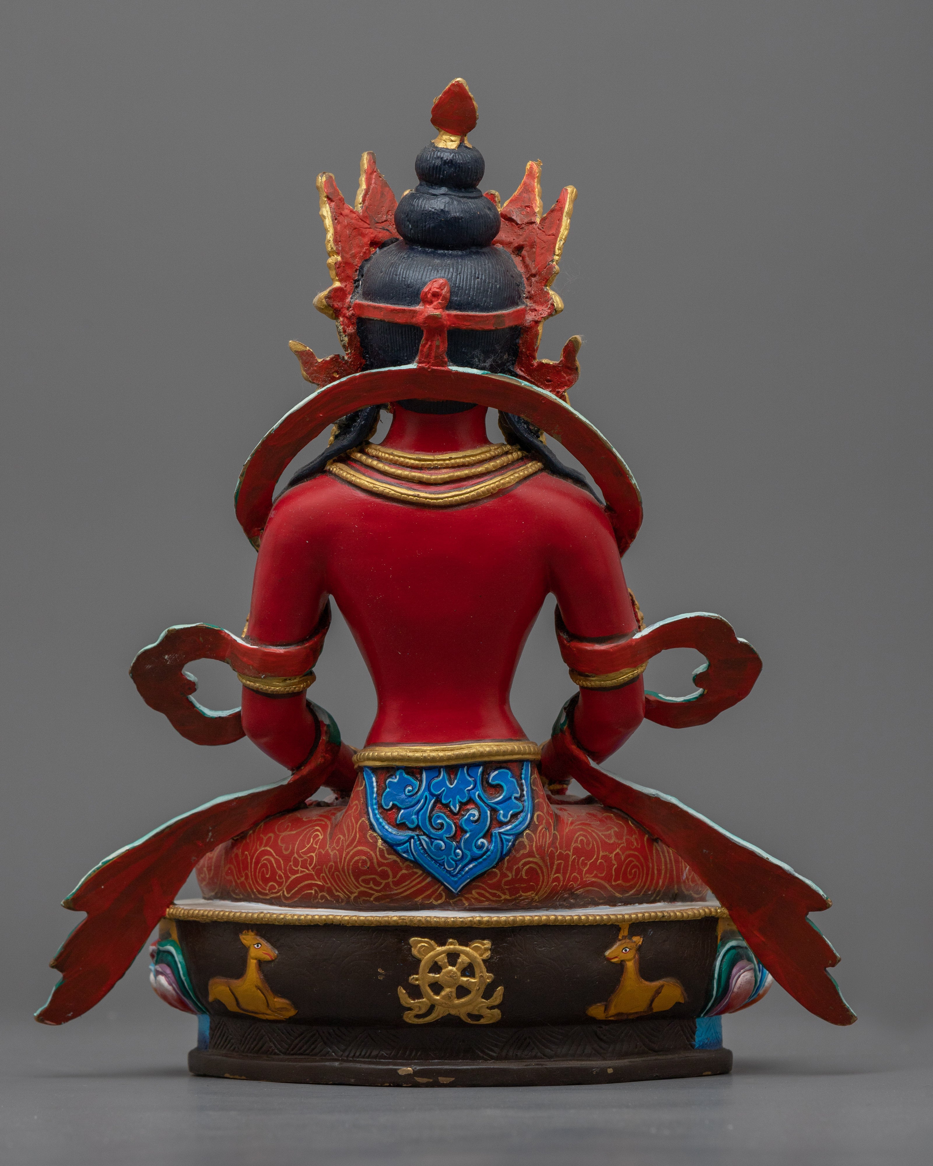 Red Amitayus Figurine | Embrace the Essence of Longevity and Vitality